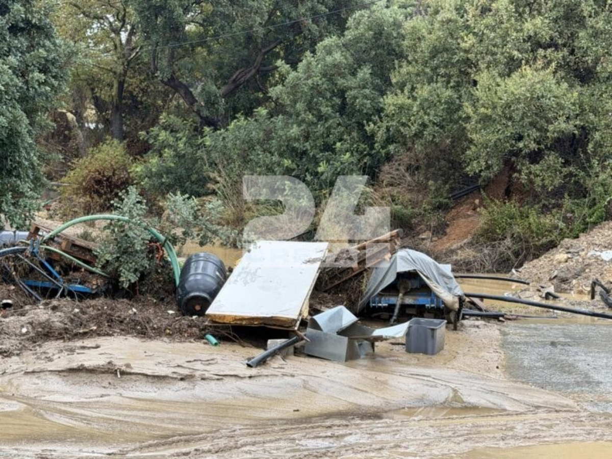 Καταστροφές από την κακοκαιρία στην Κρήτη