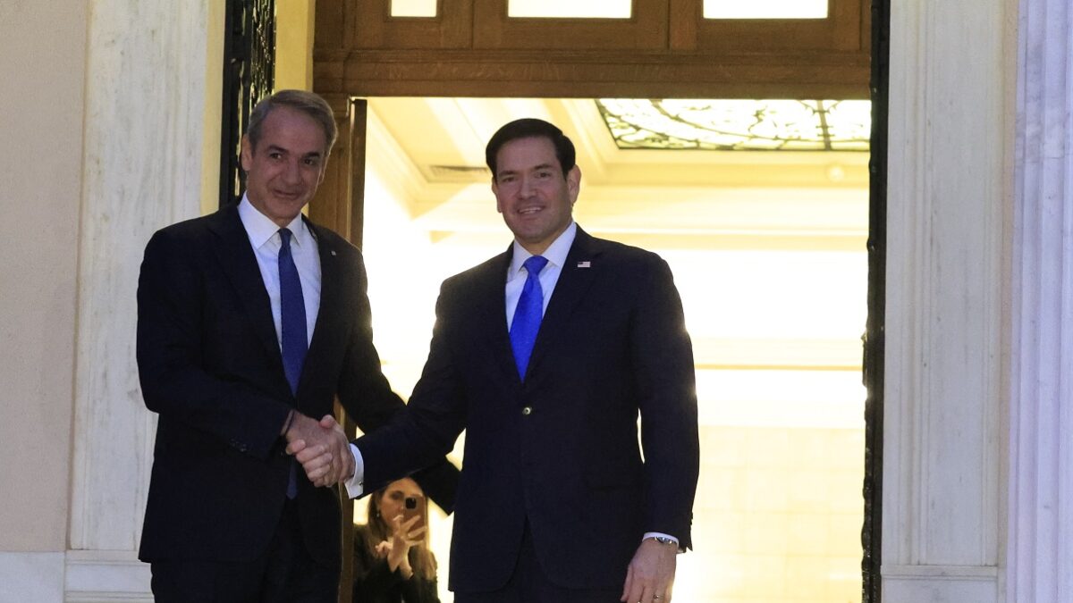Συνάντηση του Πρωθυπουργού Κυριάκου Μητσοτάκη με τον Υπουργό Εξωτερικών των ΗΠΑ Μάρκο Ρούμπιο.  Τετάρτη 7 Οκτωβρίου 2026 (ΓΙΩΡΓΟΣ ΚΟΝΤΑΡΙΝΗΣ