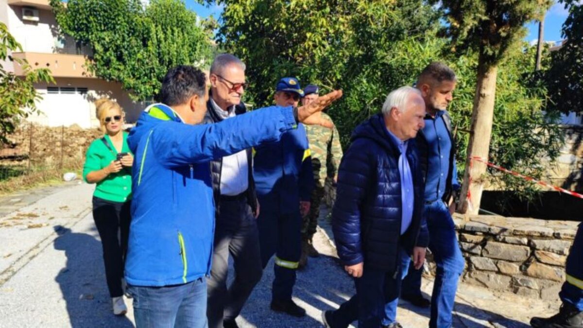 Αυτοψία στις ζημιές από την κακοκαιρία στον Μυλοπόταμο