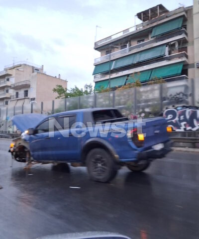Κίνηση στους δρόμους: Μεγάλες καθυστερήσεις στον Κηφισό – Τροχαίο με αγροτικό, έπεσε κολώνα