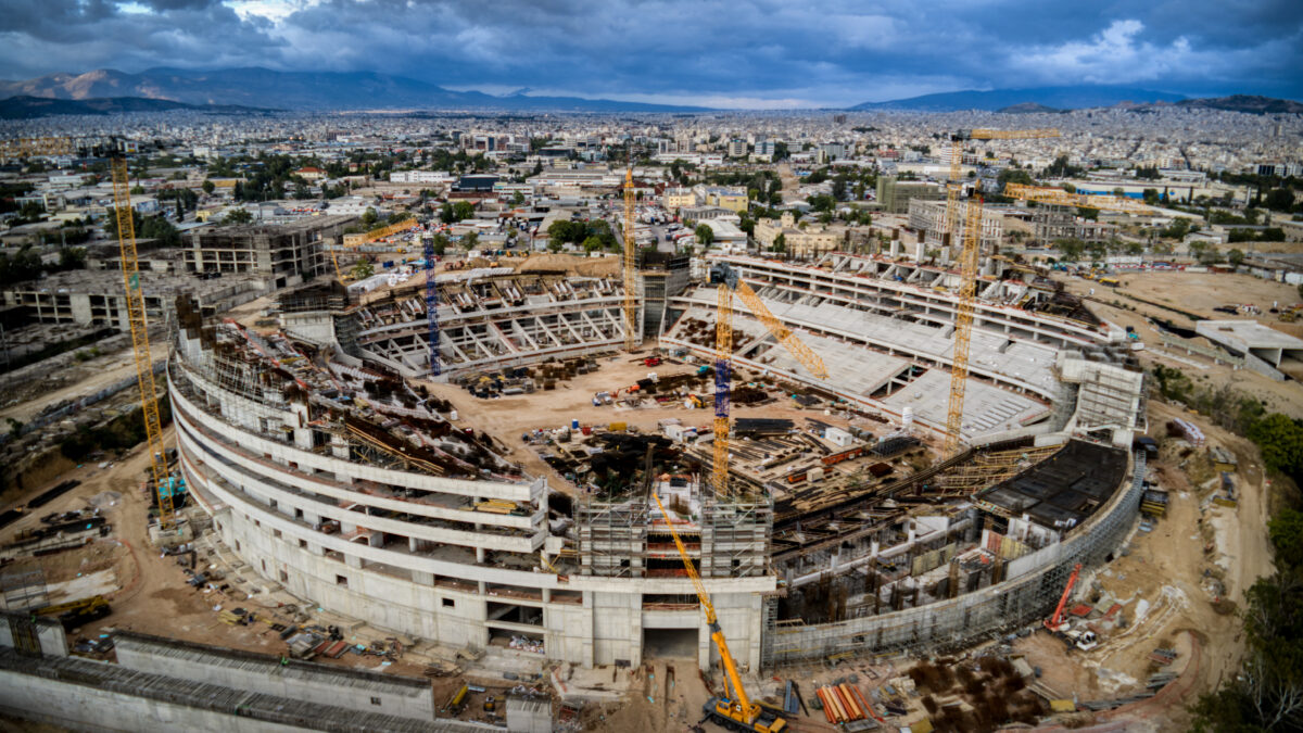 Έφτασε στο Βοτανικό μέρος του στεγάστρου για το νέο γήπεδο του Παναθηναϊκού: «Μπαίνουμε στην τελική ευθεία», είπε ο Χάρης Δούκας