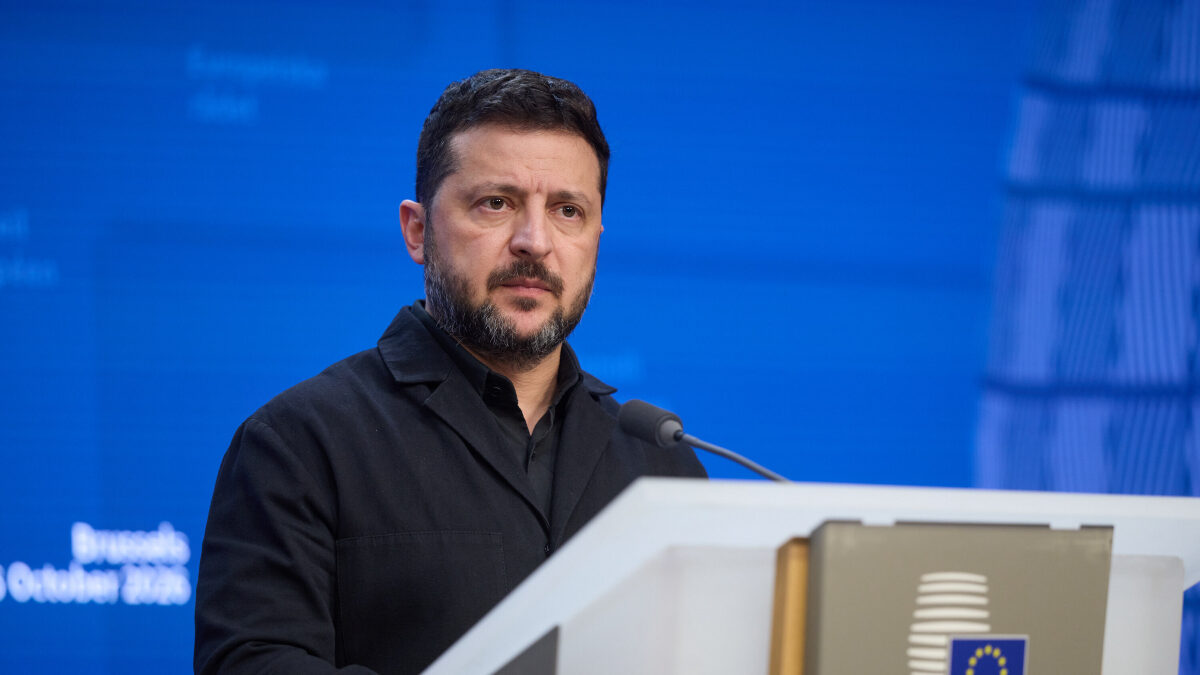 President Volodymyr Zelensky at the EU summit in Brussels on 16.10.2026. Working Visit of the President of Ukraine to Belgium. ?Press Service Of The President Of Ukraine via SVEN SIMON Photo Agency GmbH & Co. Press Photo KG # Seidlhofstr.10 # 85540 Haar