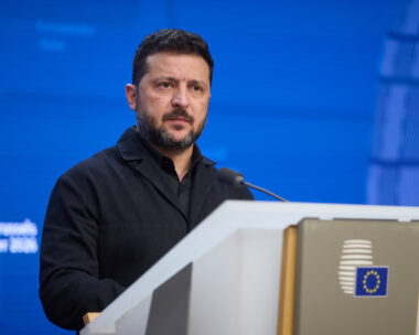 President Volodymyr Zelensky at the EU summit in Brussels on 16.10.2026. Working Visit of the President of Ukraine to Belgium. ?Press Service Of The President Of Ukraine via SVEN SIMON Photo Agency GmbH & Co. Press Photo KG # Seidlhofstr.10 # 85540 Haar