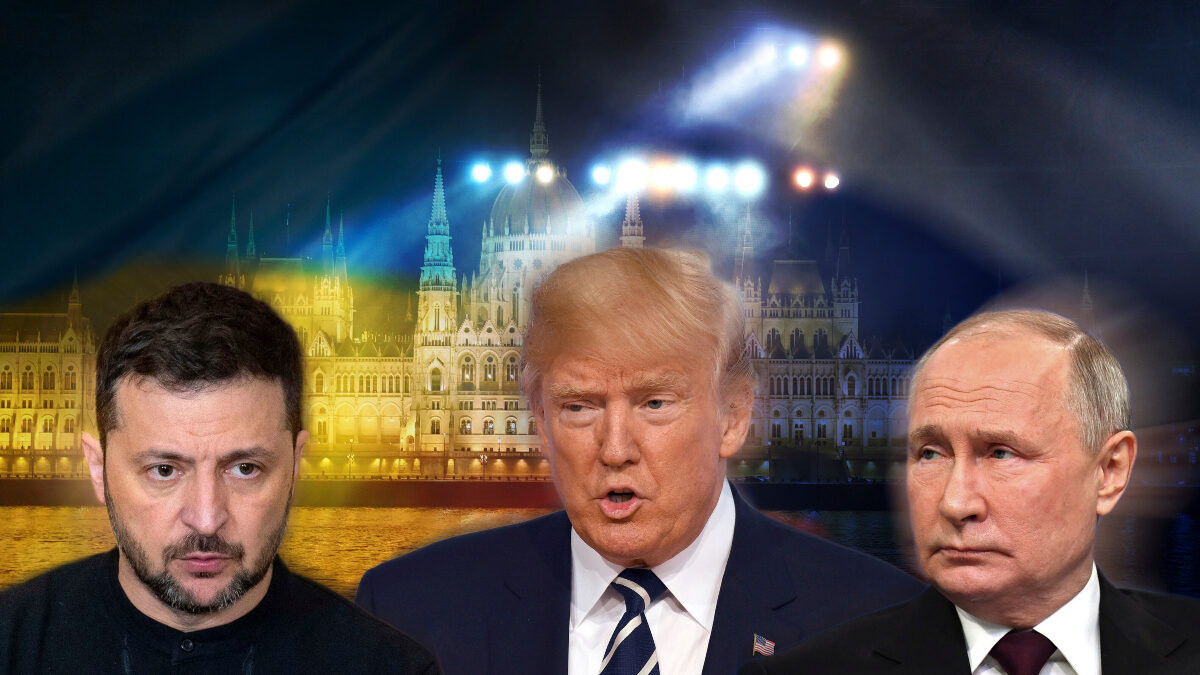 ATTENTION: PHOTO MONTAGE: Following the announcement of new Ukraine talks, indications are mounting that Budapest is the site of a possible meeting between the presidents of Ukraine and Russia with Donald Trump. From left: Volodymyr Zelensky, Donald Trump, and Vladimir Putin. Photo by: Presidential Office of Ukraine/picture-alliance/dpa/AP Images