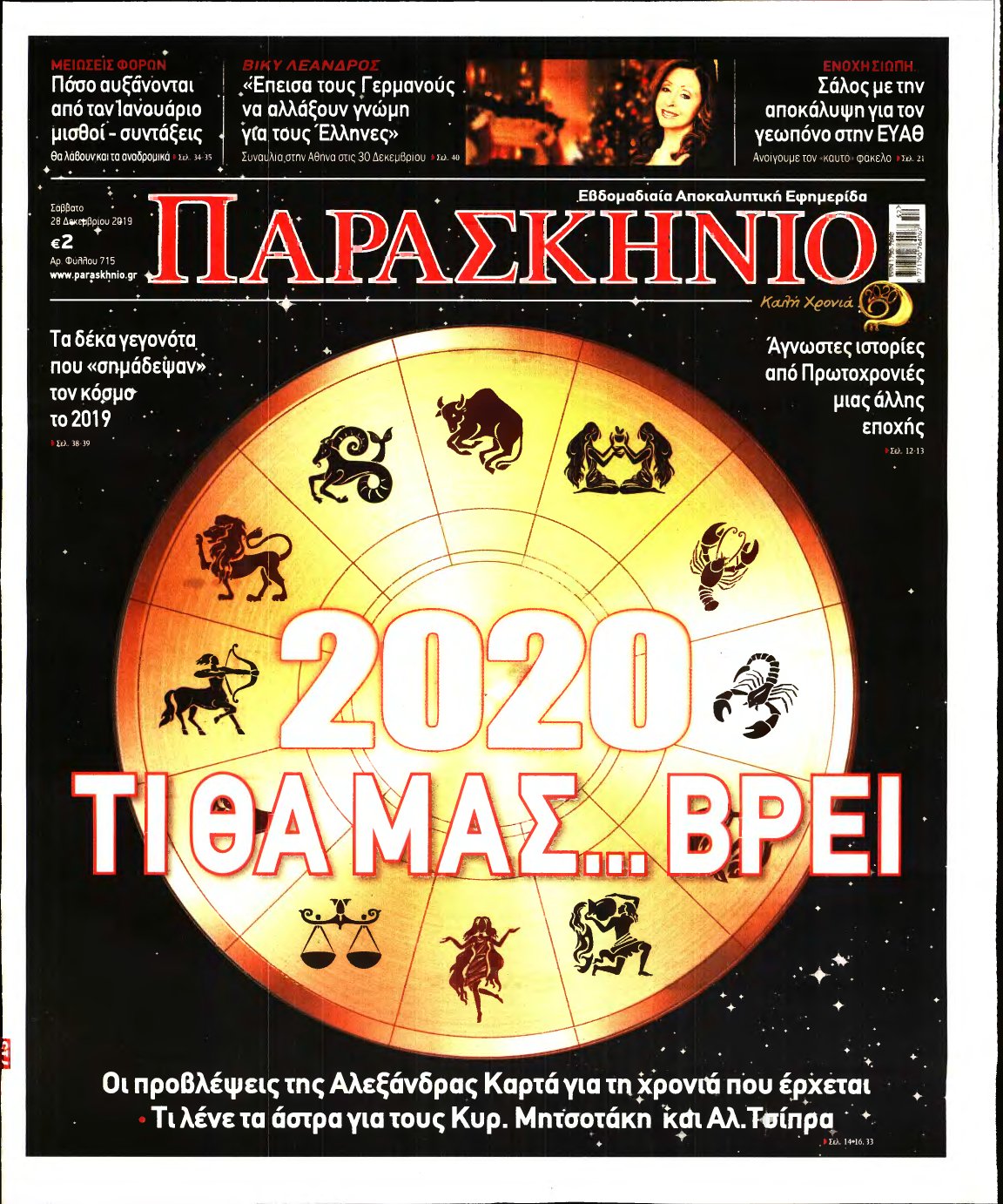 ΤΟ ΠΑΡΑΣΚΗΝΙΟ – 28/12/2019