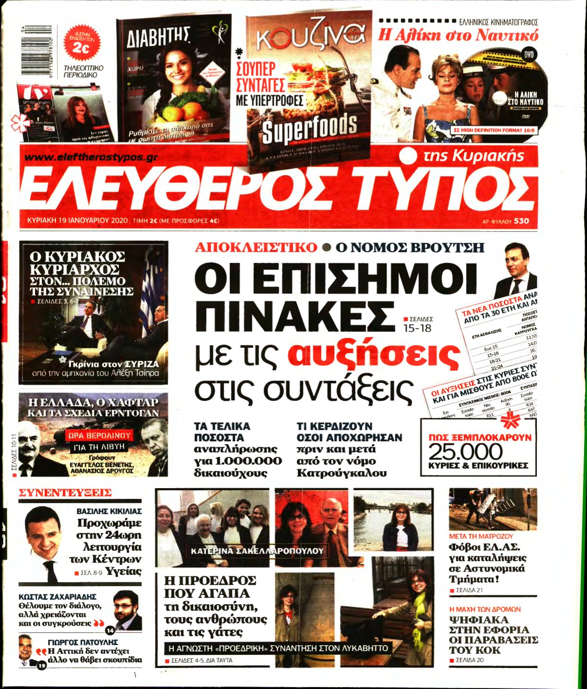 ΕΛΕΥΘΕΡΟΣ ΤΥΠΟΣ ΚΥΡΙΑΚΗΣ – 19/01/2020