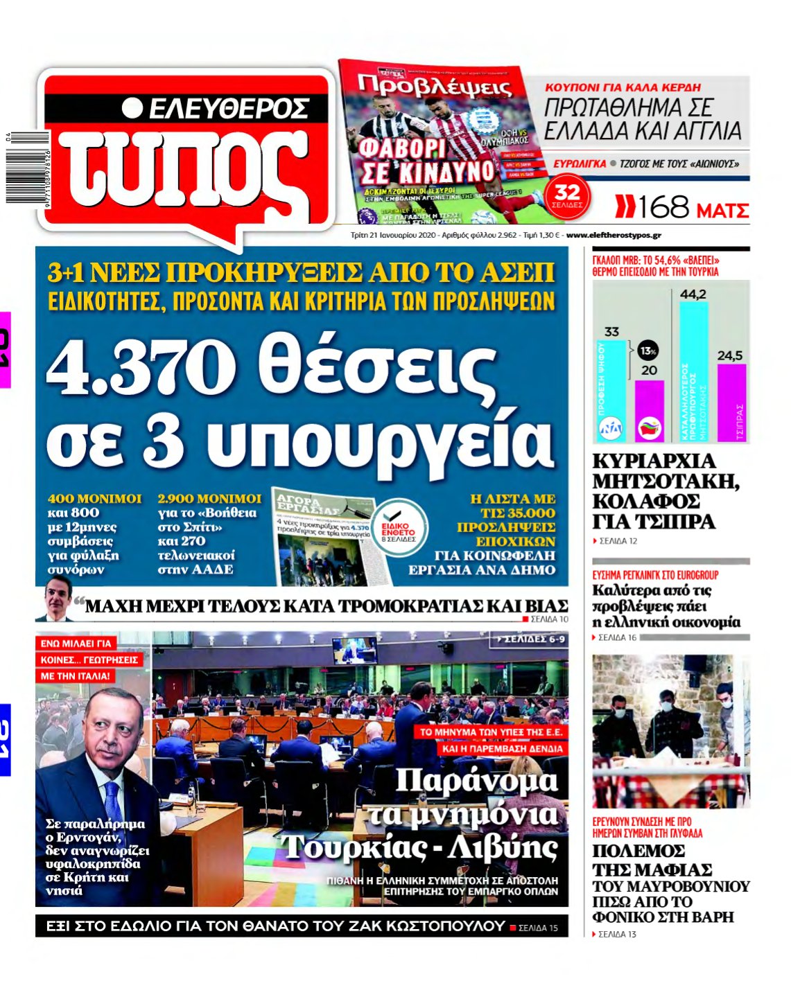 ΕΛΕΥΘΕΡΟΣ ΤΥΠΟΣ – 21/01/2020