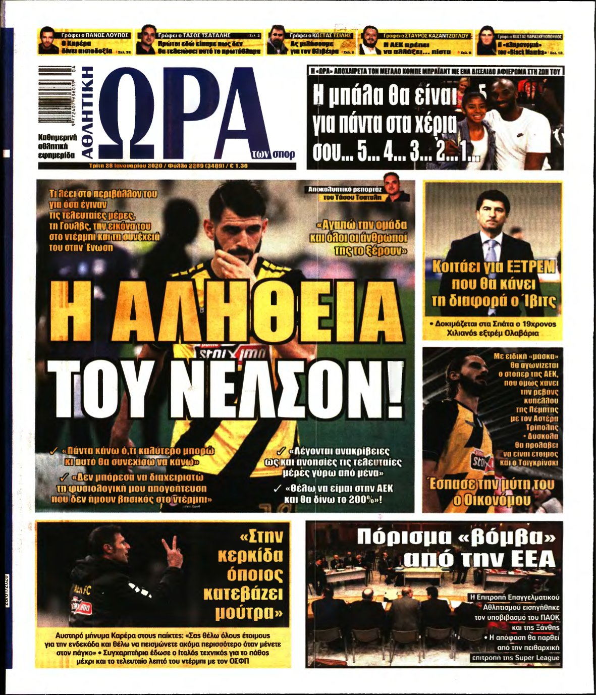 ΩΡΑ ΤΩΝ ΣΠΟΡ – 28/01/2020