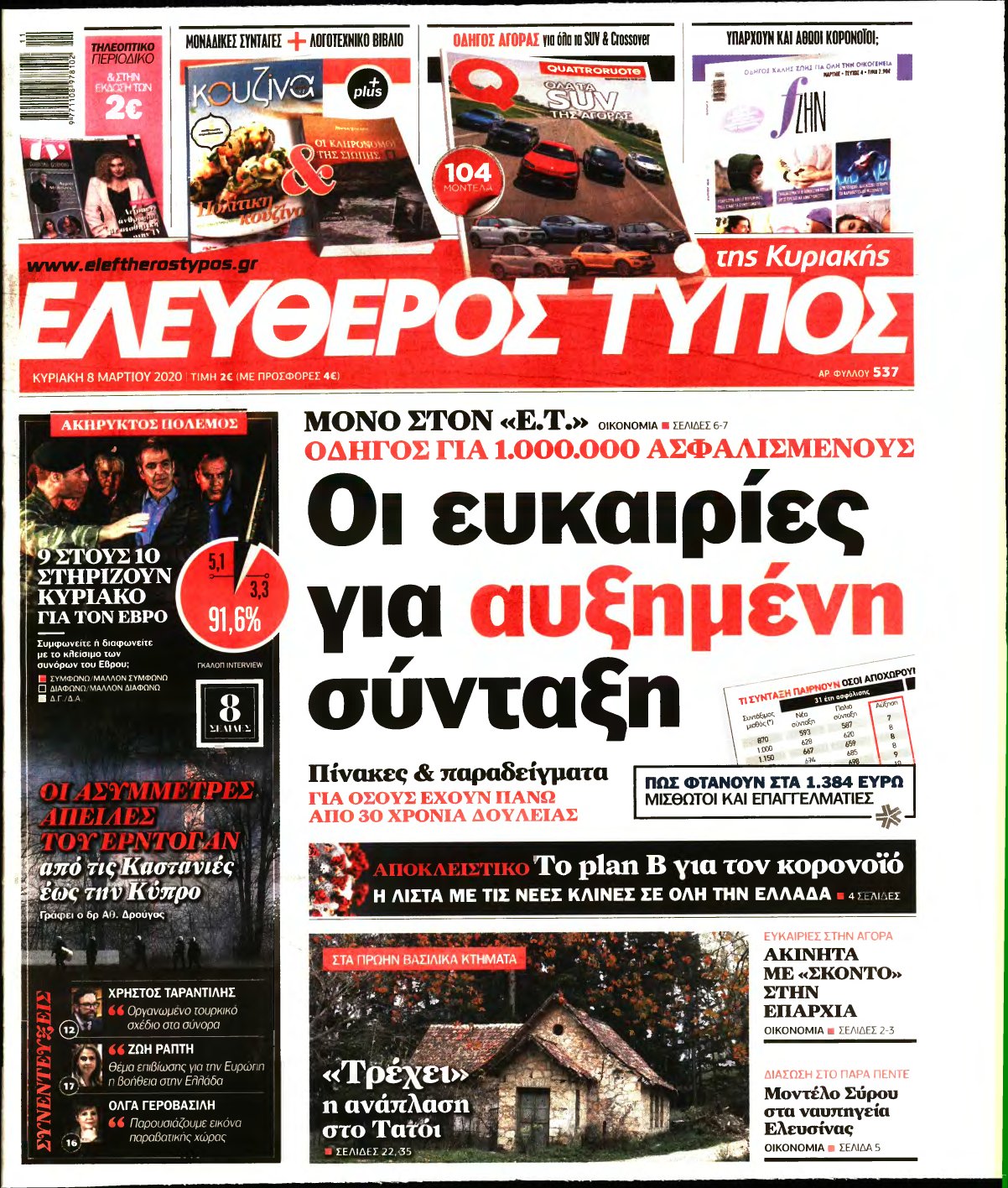 ΕΛΕΥΘΕΡΟΣ ΤΥΠΟΣ ΚΥΡΙΑΚΗΣ – 08/03/2020