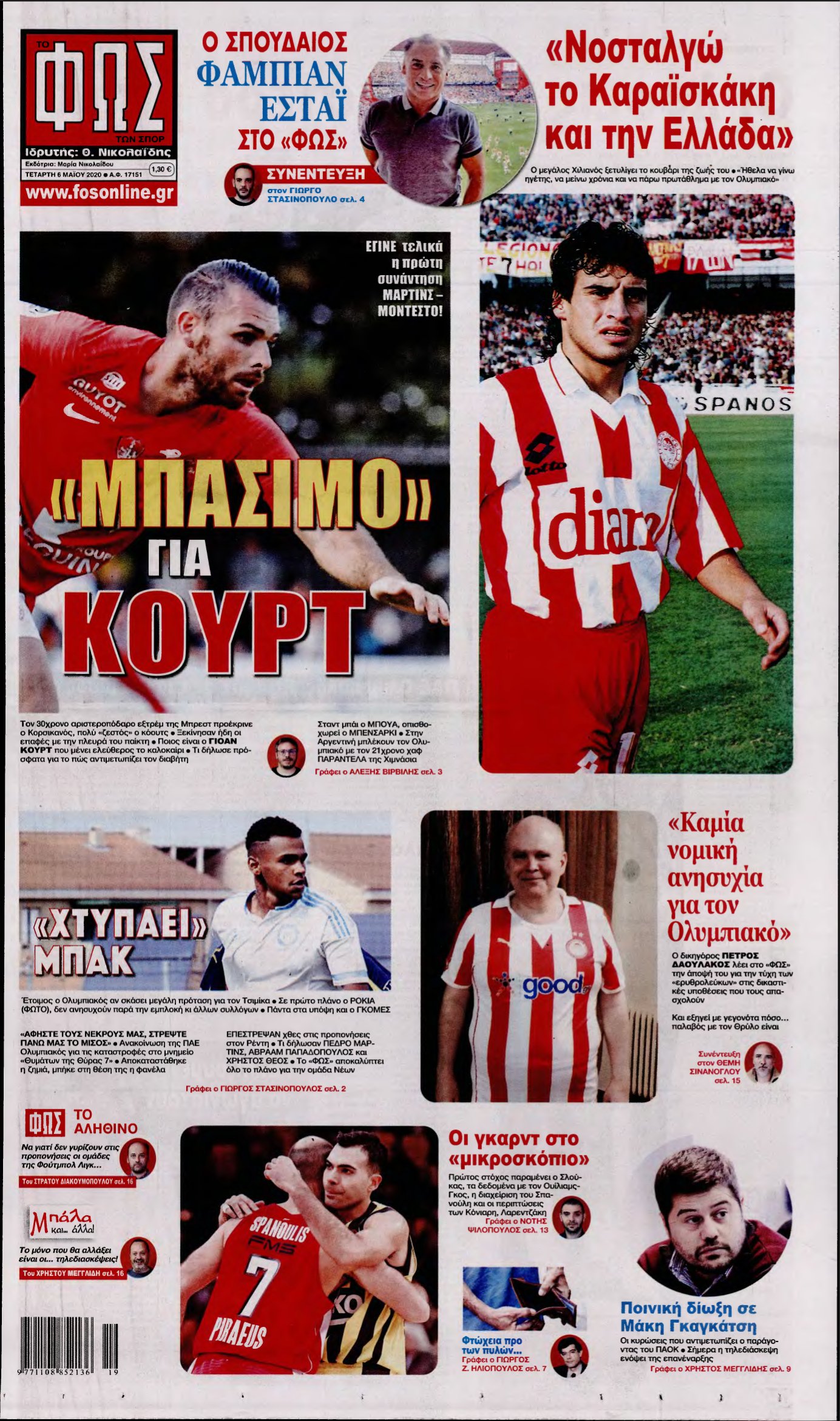 ΦΩΣ ΤΩΝ ΣΠΟΡ – 06/05/2020