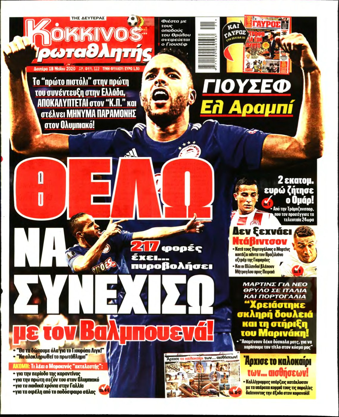 ΠΡΩΤΑΘΛΗΤΗΣ – 18/05/2020