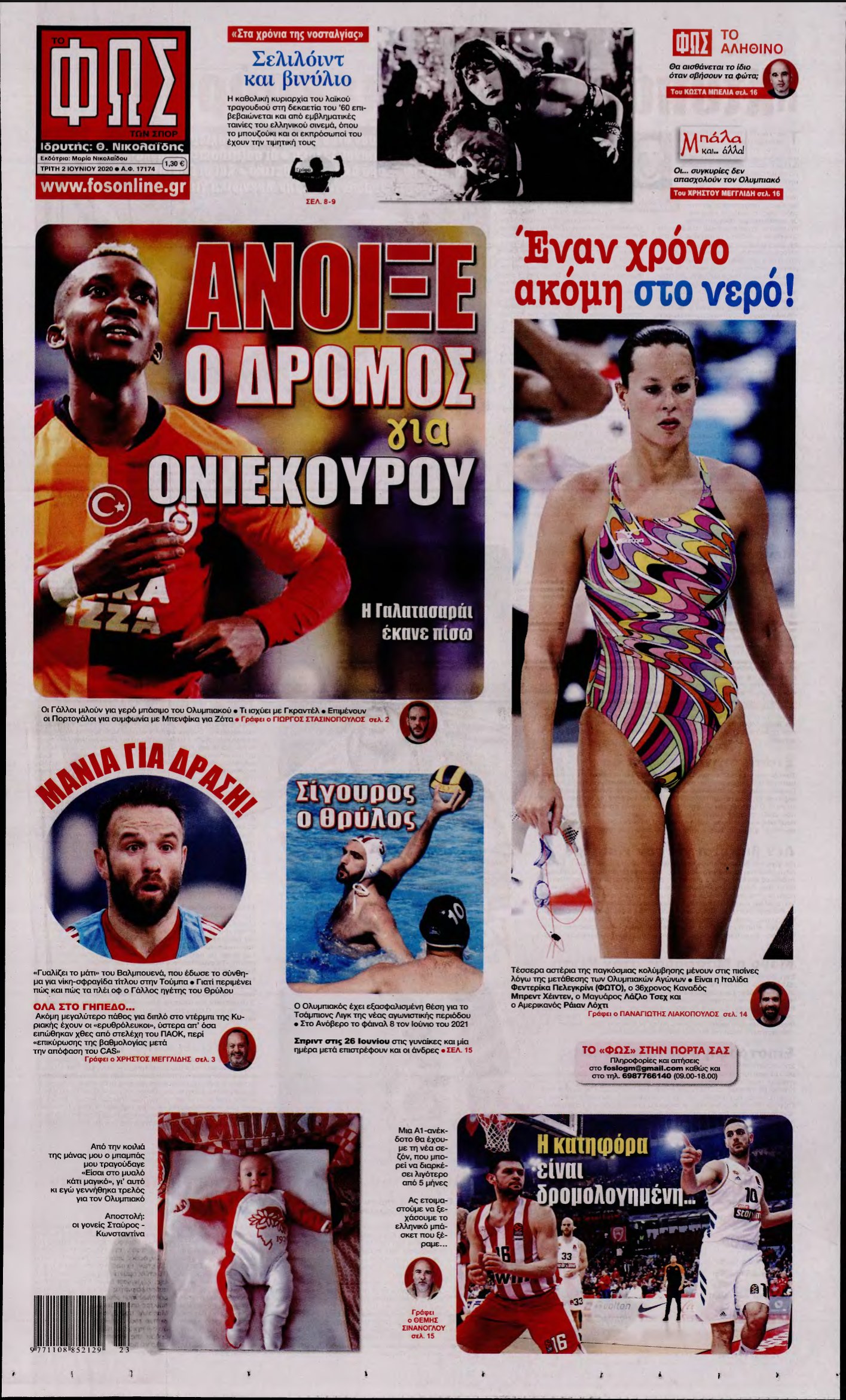 ΦΩΣ ΤΩΝ ΣΠΟΡ – 02/06/2020