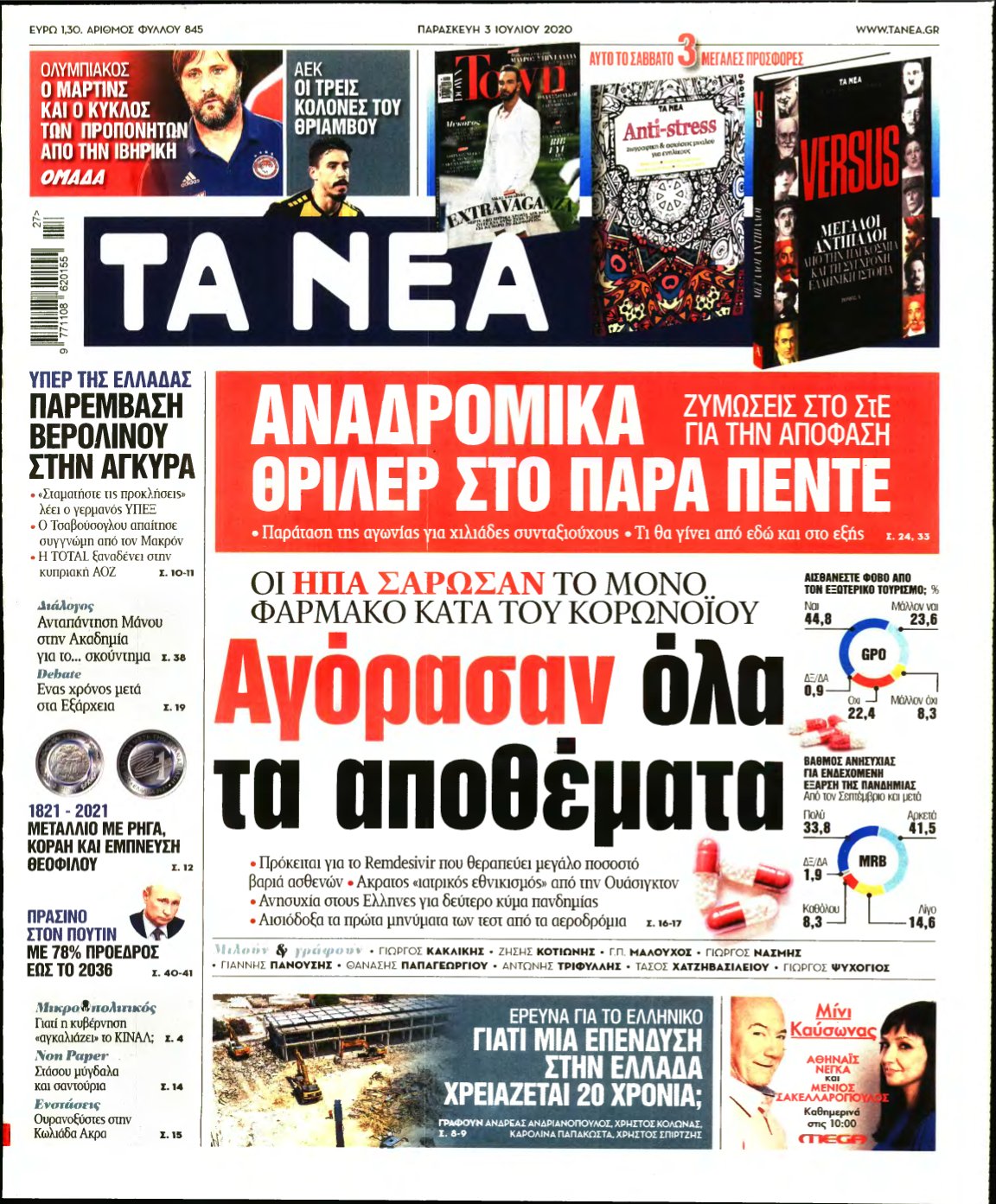 ΤΑ ΝΕΑ – 03/07/2020