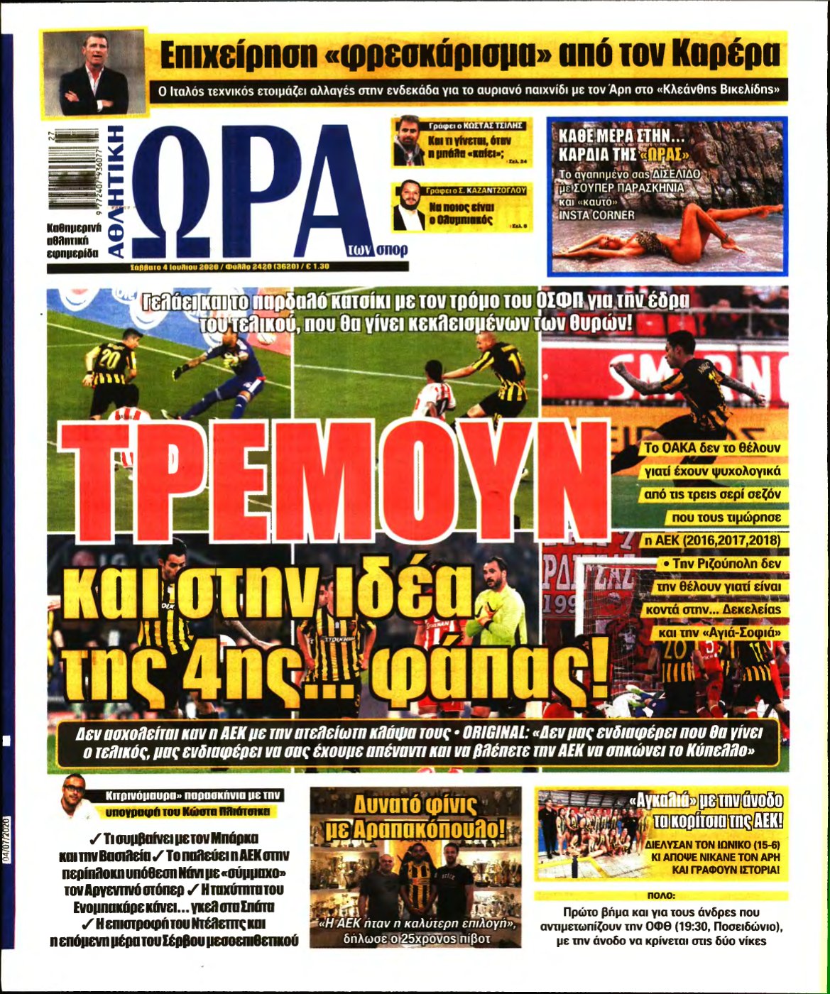 ΩΡΑ ΤΩΝ ΣΠΟΡ – 04/07/2020