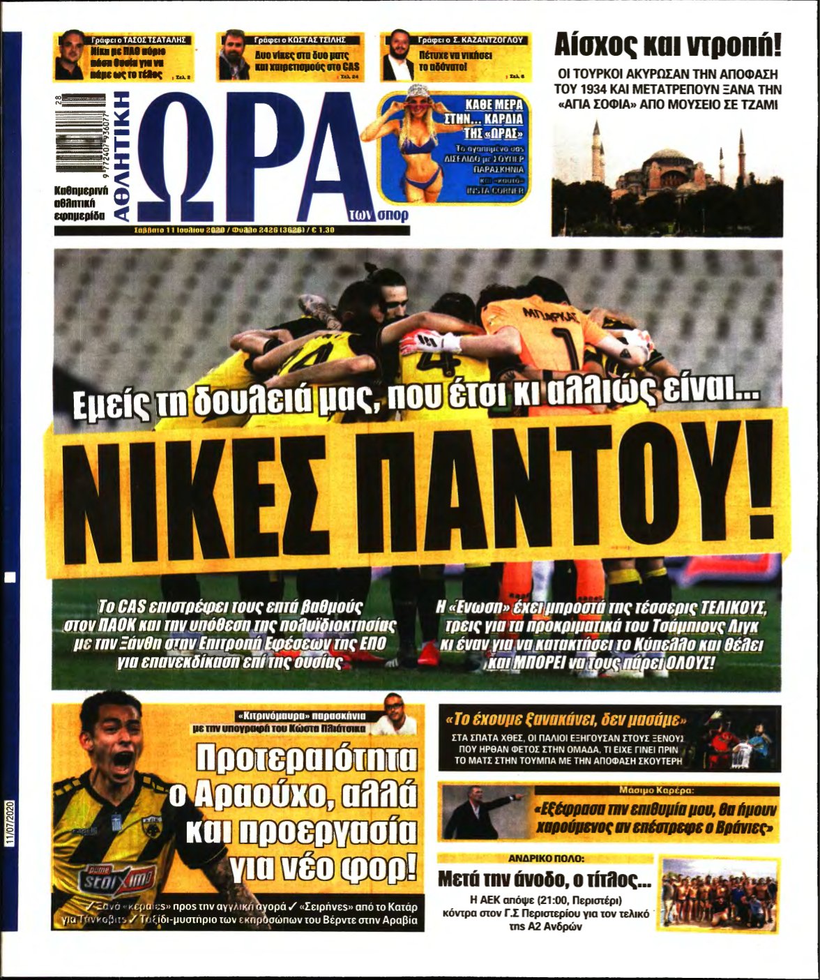 ΩΡΑ ΤΩΝ ΣΠΟΡ – 11/07/2020