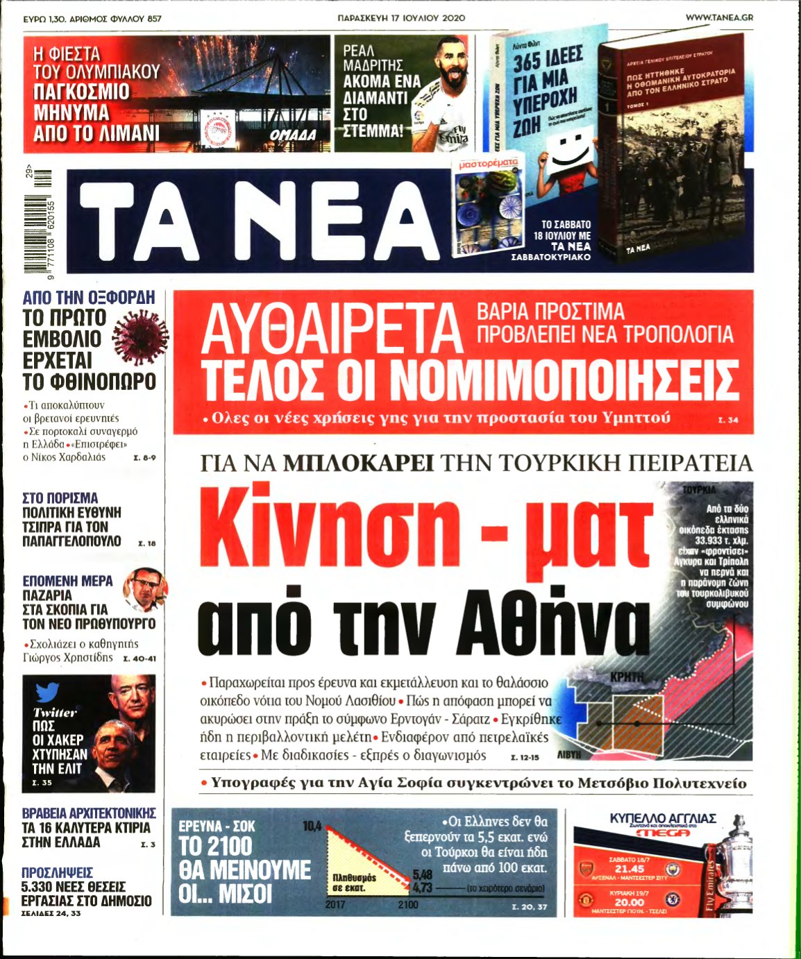 ΤΑ ΝΕΑ – 17/07/2020