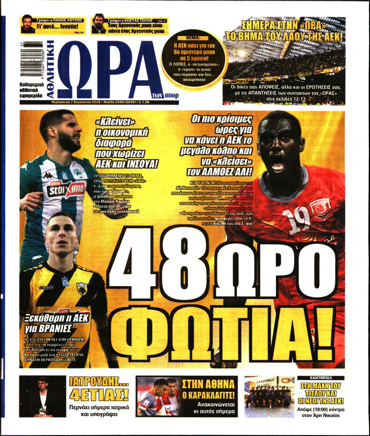 ΩΡΑ ΤΩΝ ΣΠΟΡ – 07/08/2020