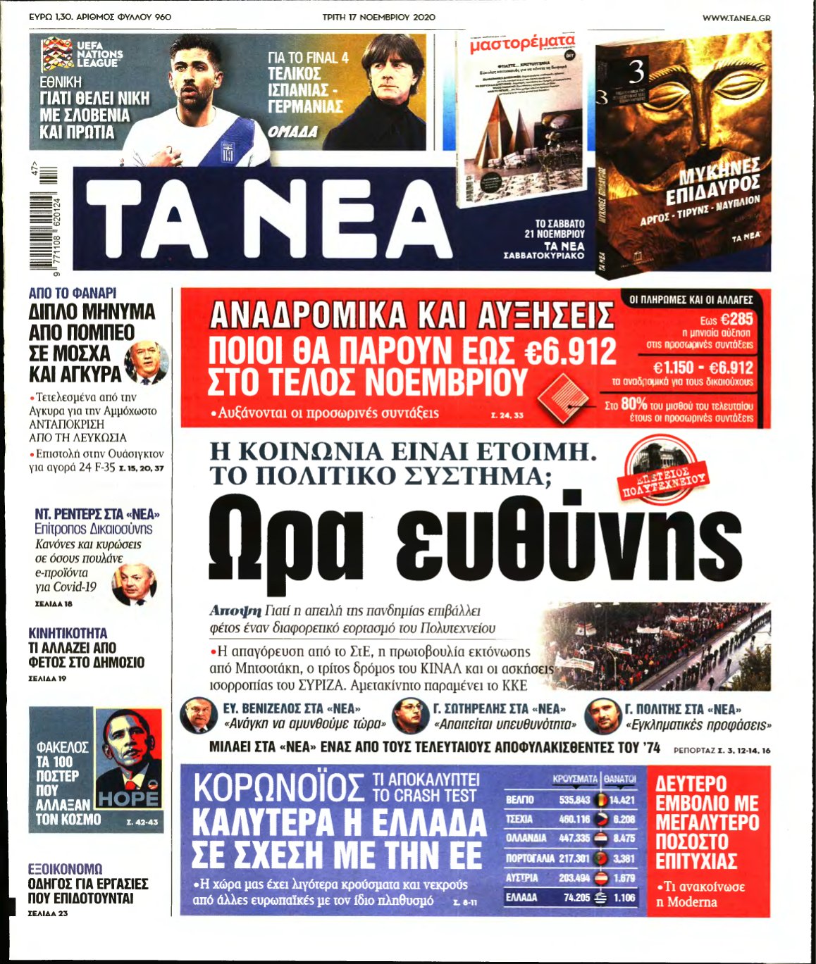 ΤΑ ΝΕΑ – 17/11/2020
