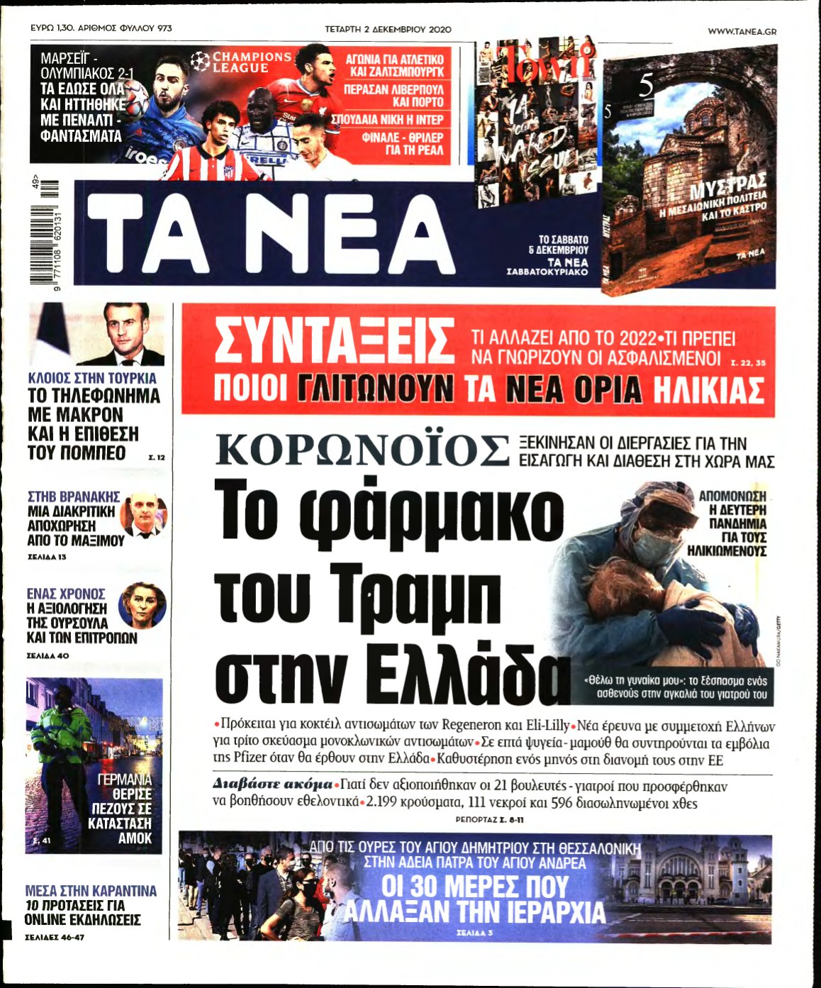 ΤΑ ΝΕΑ – 02/12/2020