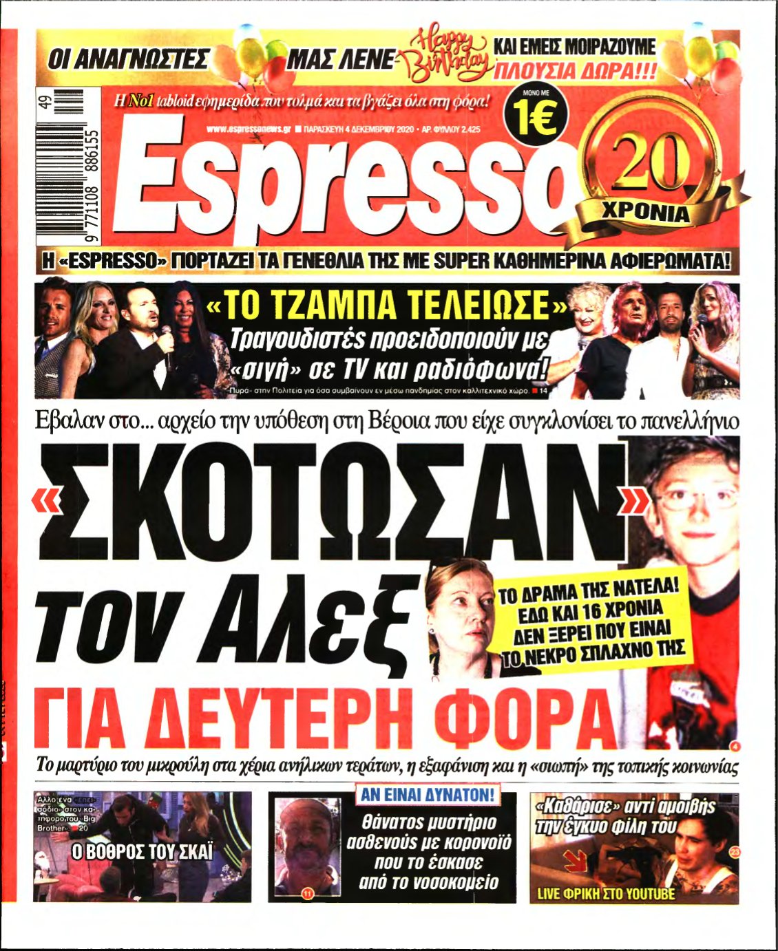 ESPRESSO – 04/12/2020