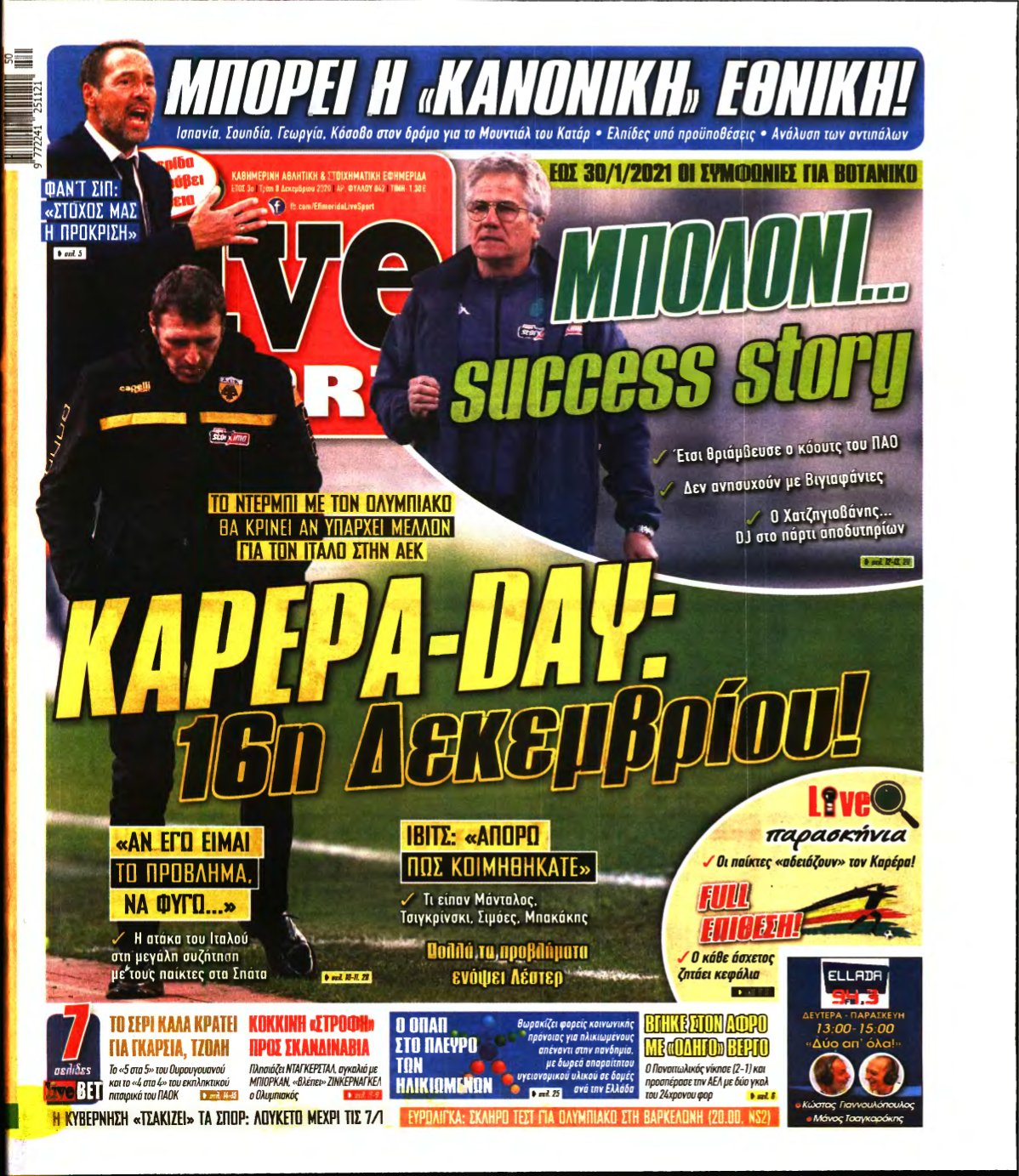 LIVE SPORT – 08/12/2020