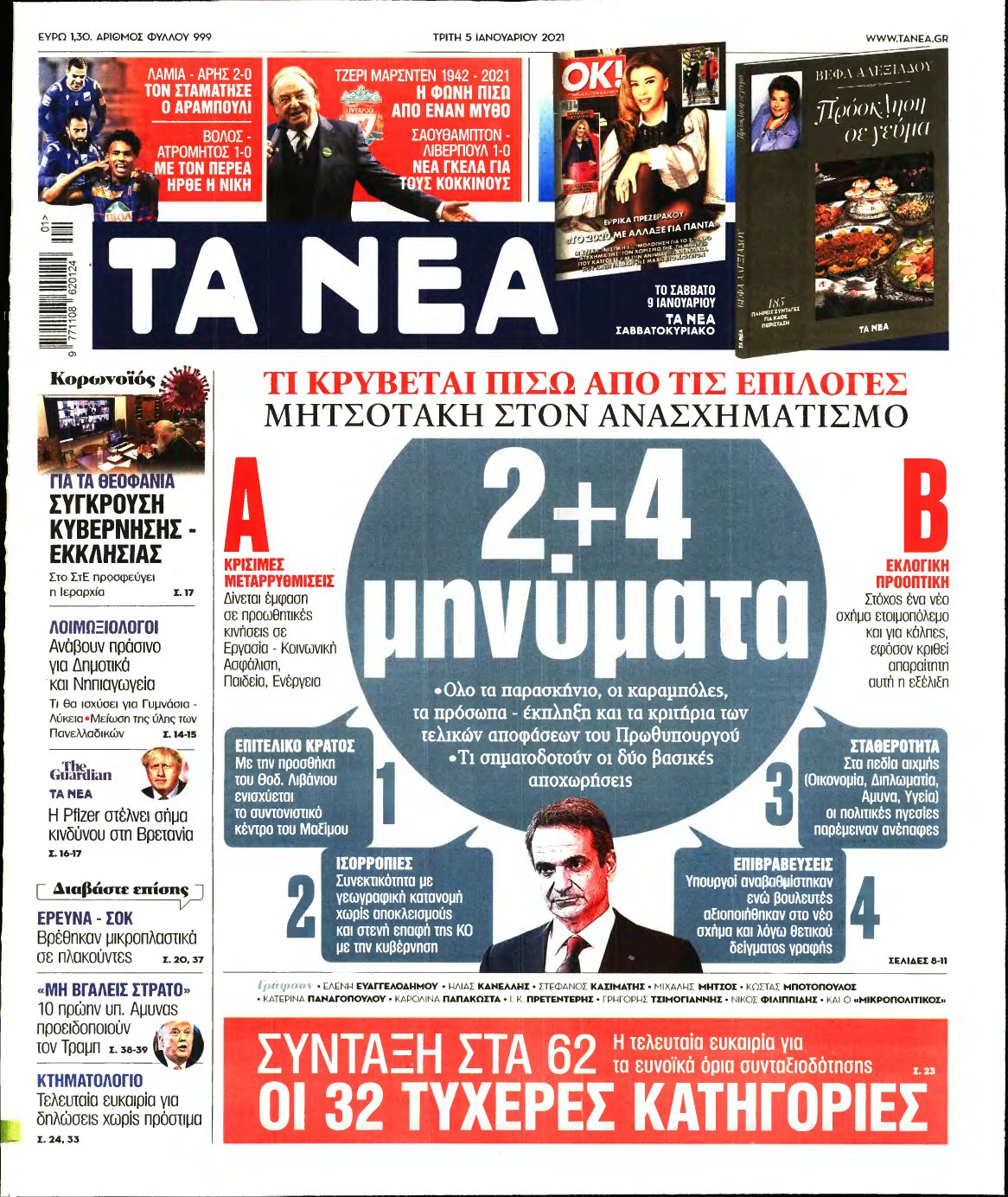 ΤΑ ΝΕΑ – 05/01/2021