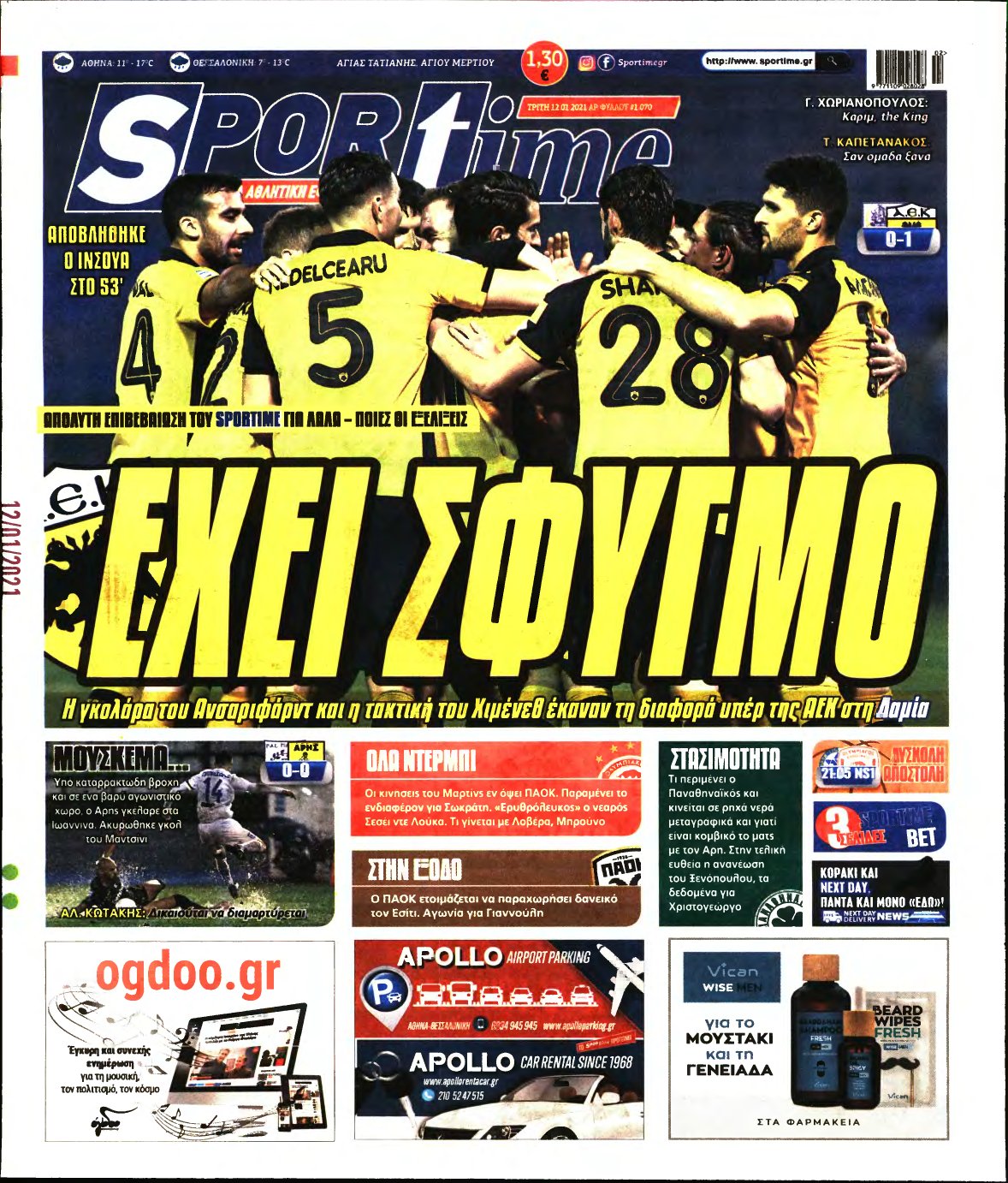 SPORTIME – 12/01/2021