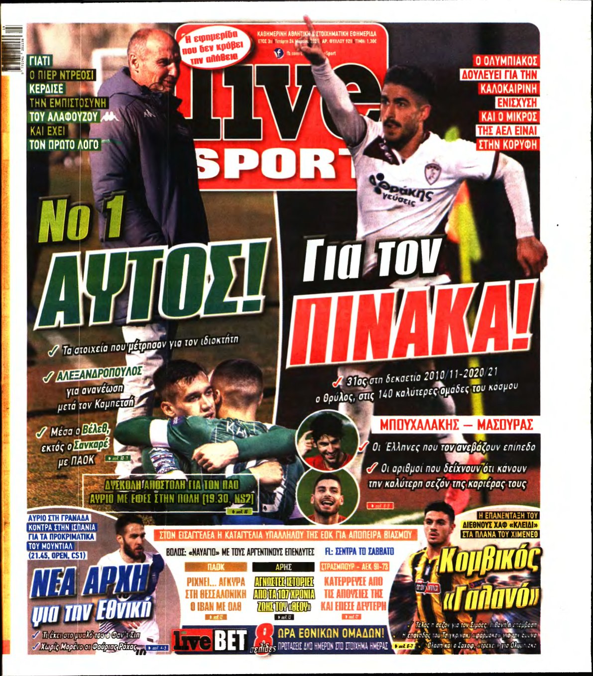 LIVE SPORT – 24/03/2021
