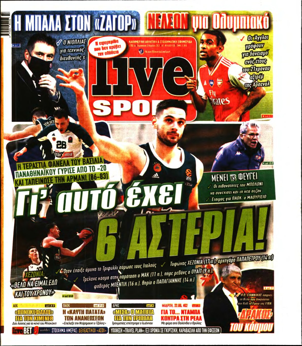 LIVE SPORT – 02/04/2021