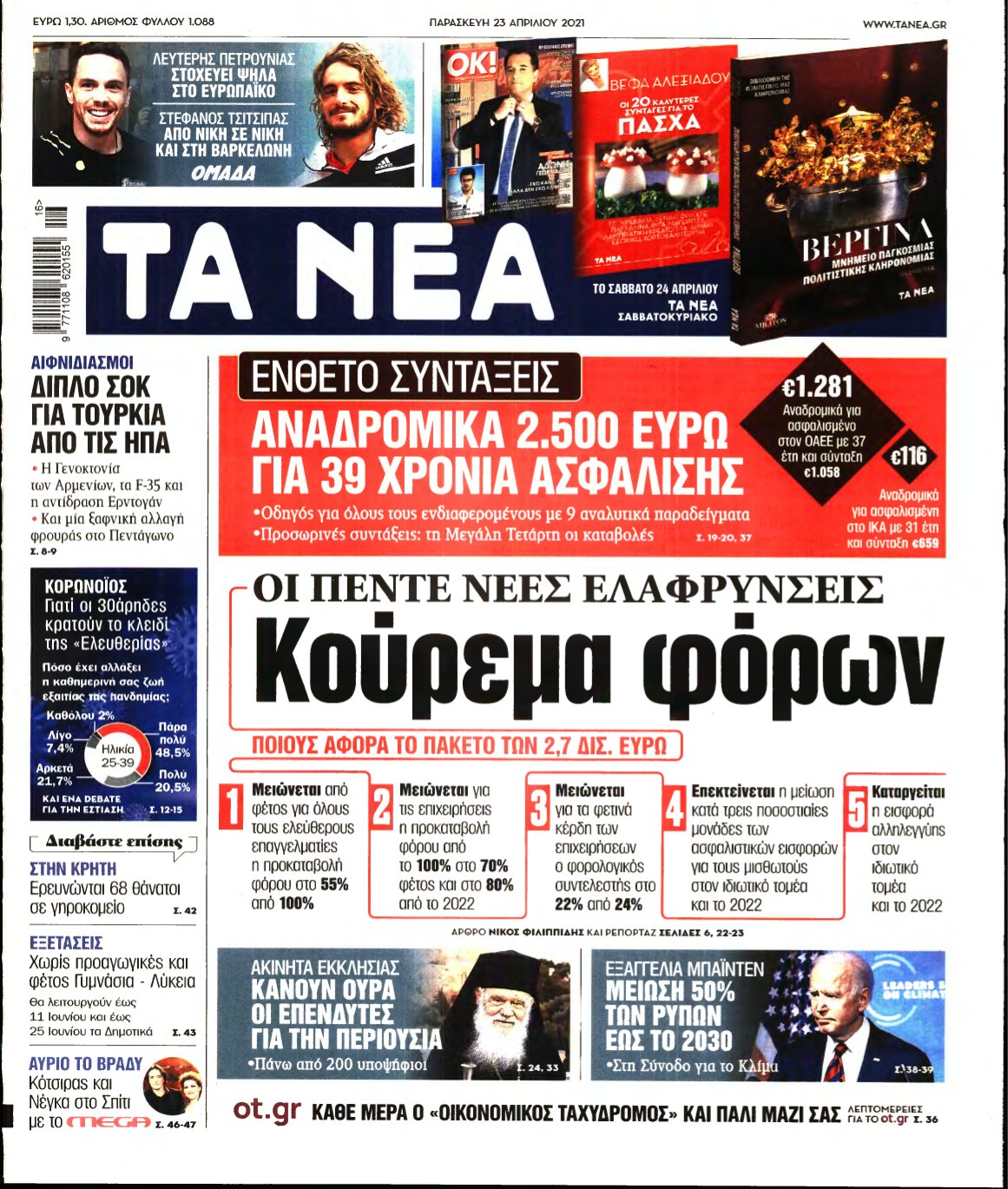 ΤΑ ΝΕΑ – 23/04/2021