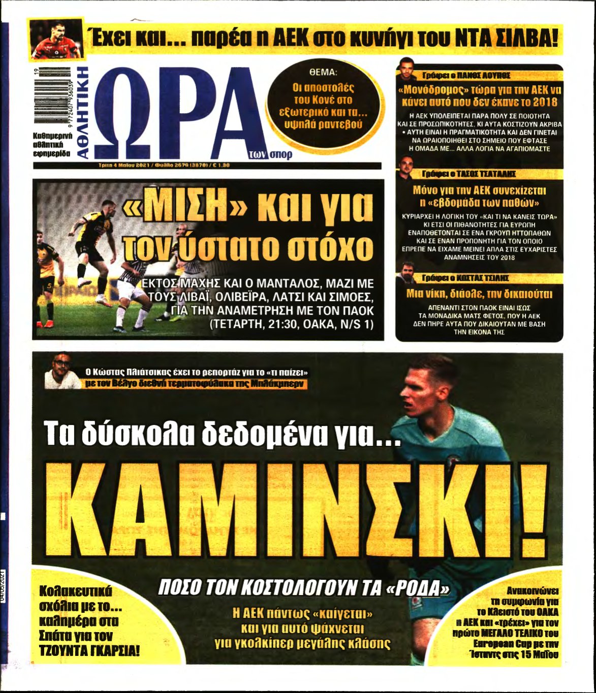 ΩΡΑ ΤΩΝ ΣΠΟΡ – 04/05/2021