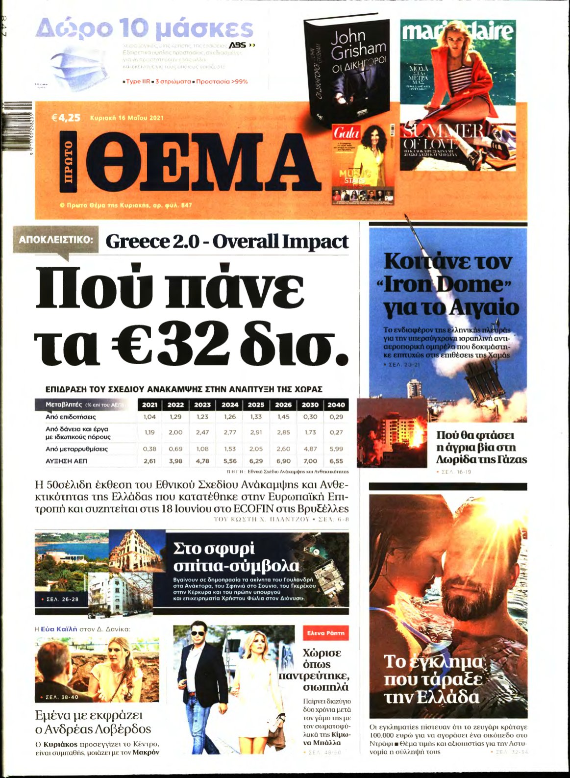 ΠΡΩΤΟ ΘΕΜΑ – 16/05/2021