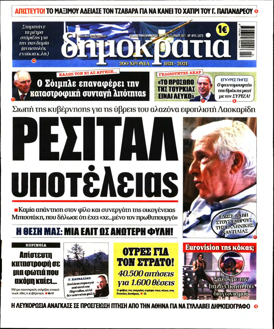ΔΗΜΟΚΡΑΤΙΑ – 24/05/2021