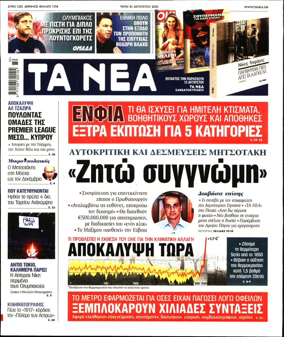 ΤΑ ΝΕΑ – 10/08/2021