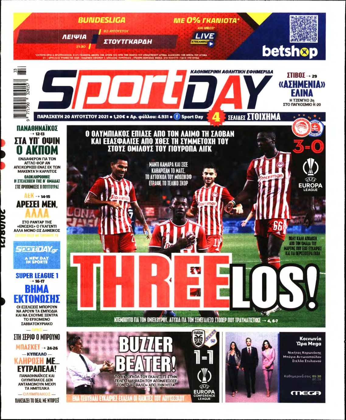 SPORTDAY – 20/08/2021