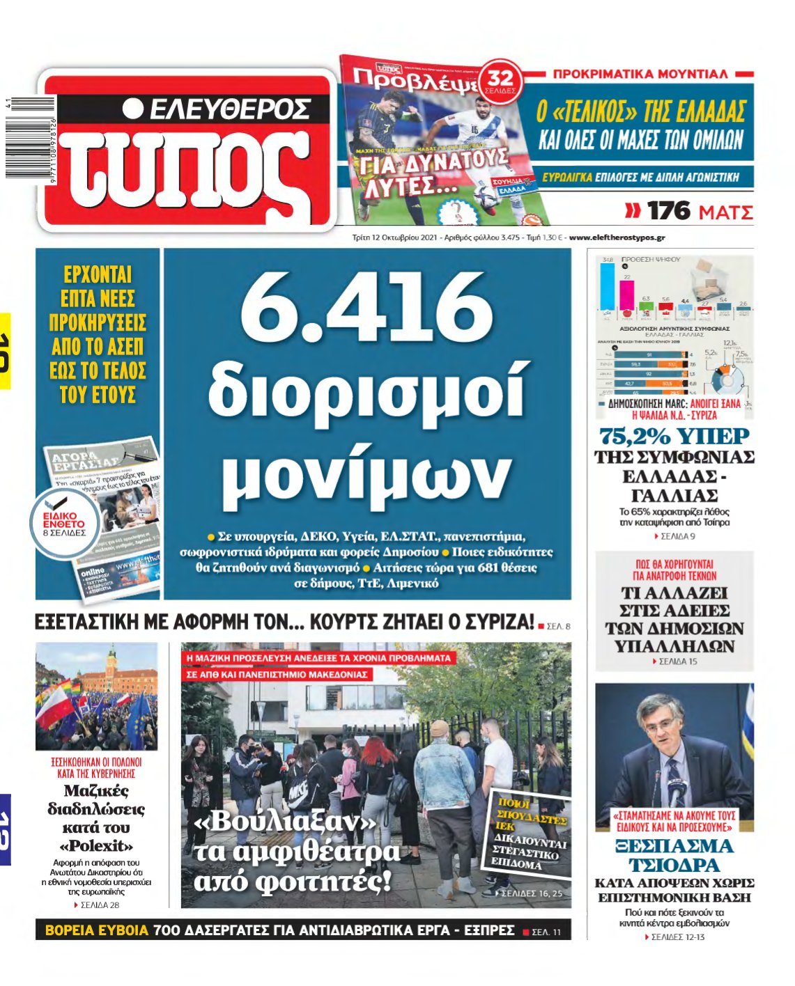 ΕΛΕΥΘΕΡΟΣ ΤΥΠΟΣ – 12/10/2021