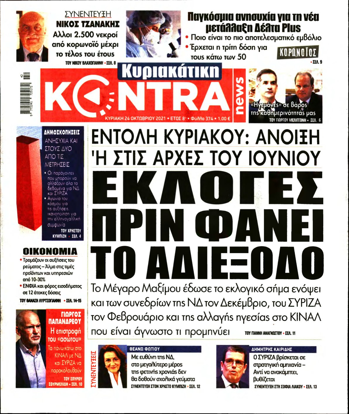 ΚΥΡΙΑΚΑΤΙΚΗ KONTRA NEWS – 24/10/2021