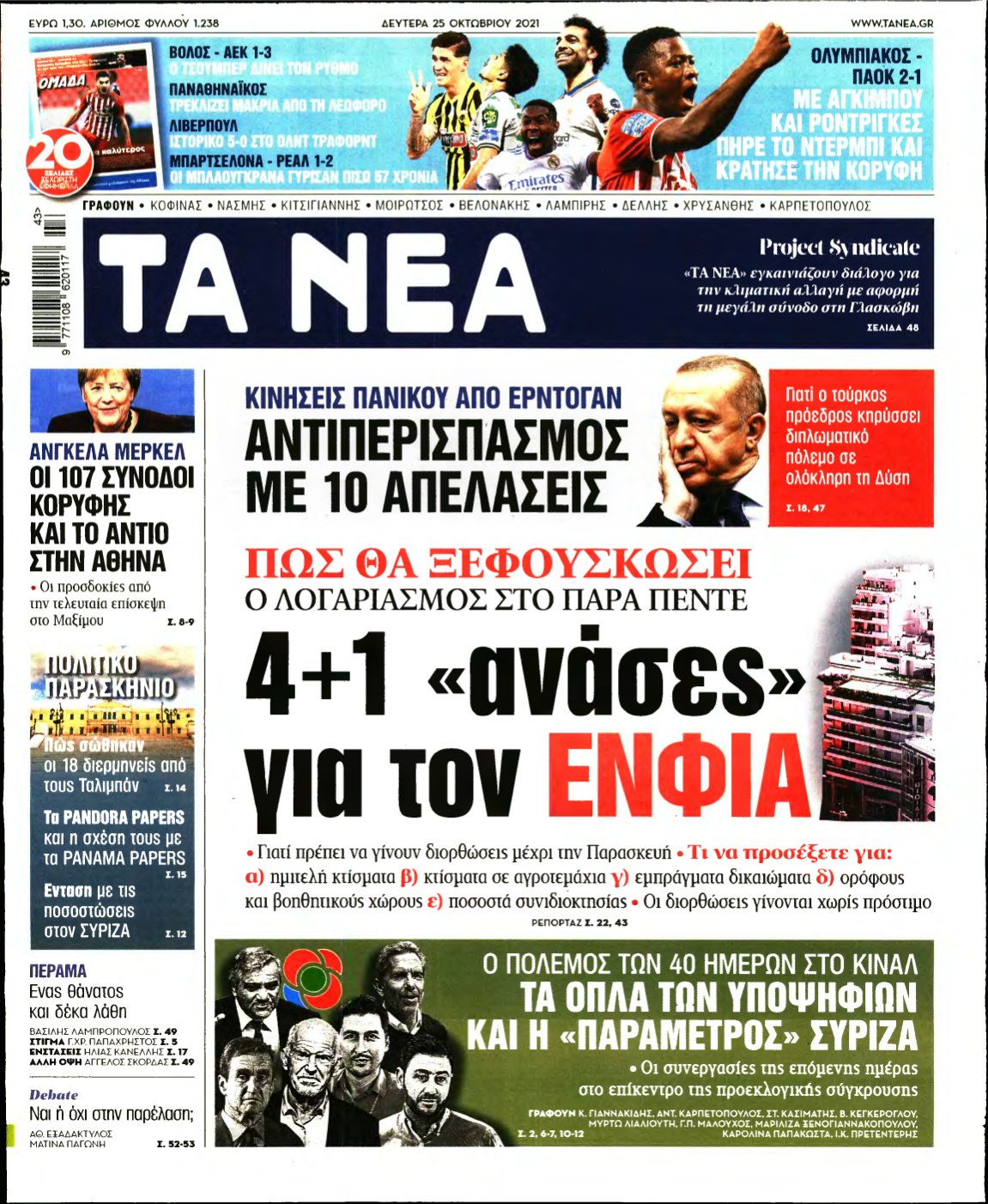 ΤΑ ΝΕΑ – 25/10/2021