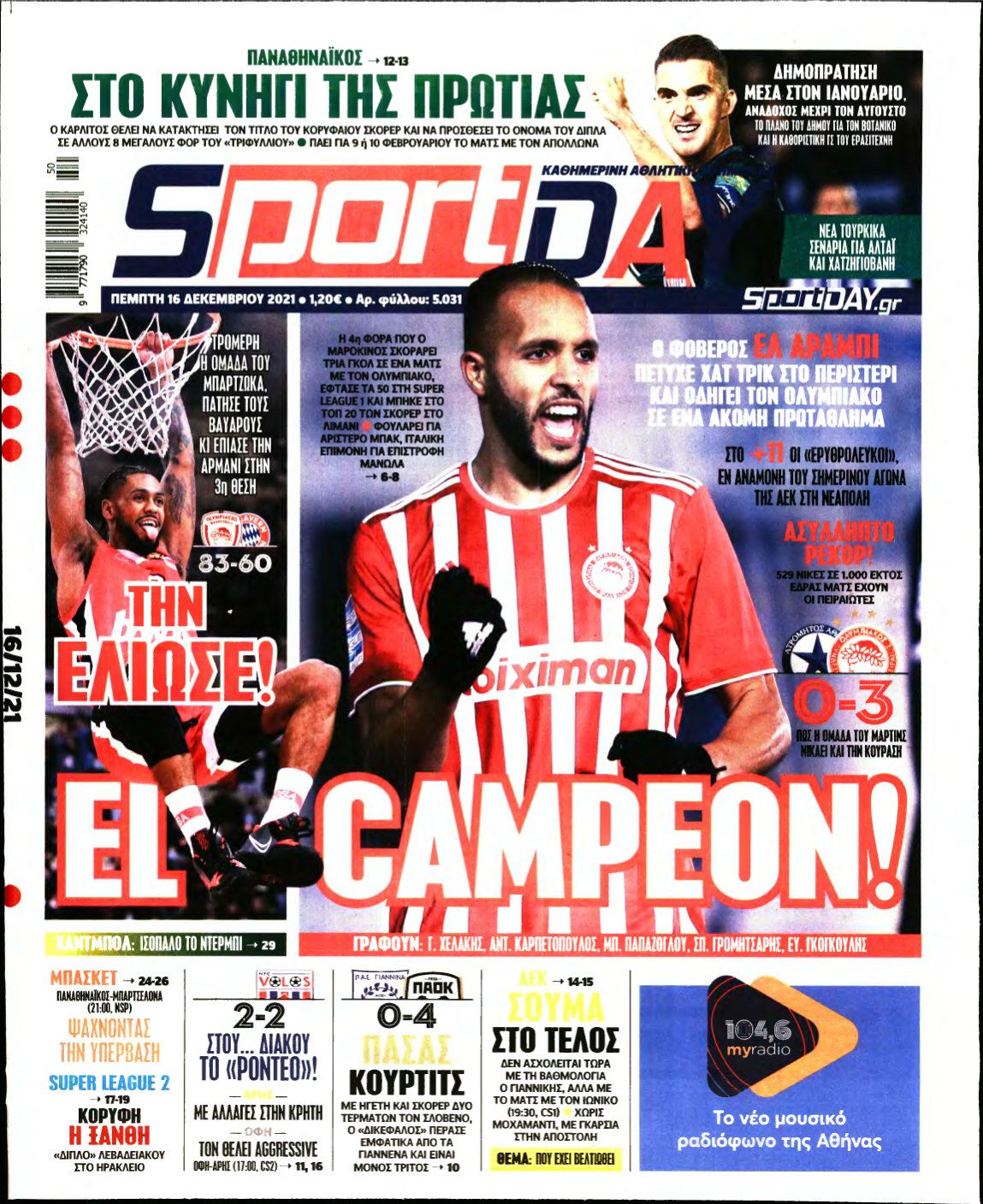 SPORTDAY – 16/12/2021