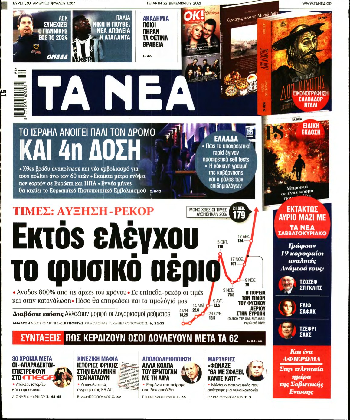 ΤΑ ΝΕΑ – 22/12/2021
