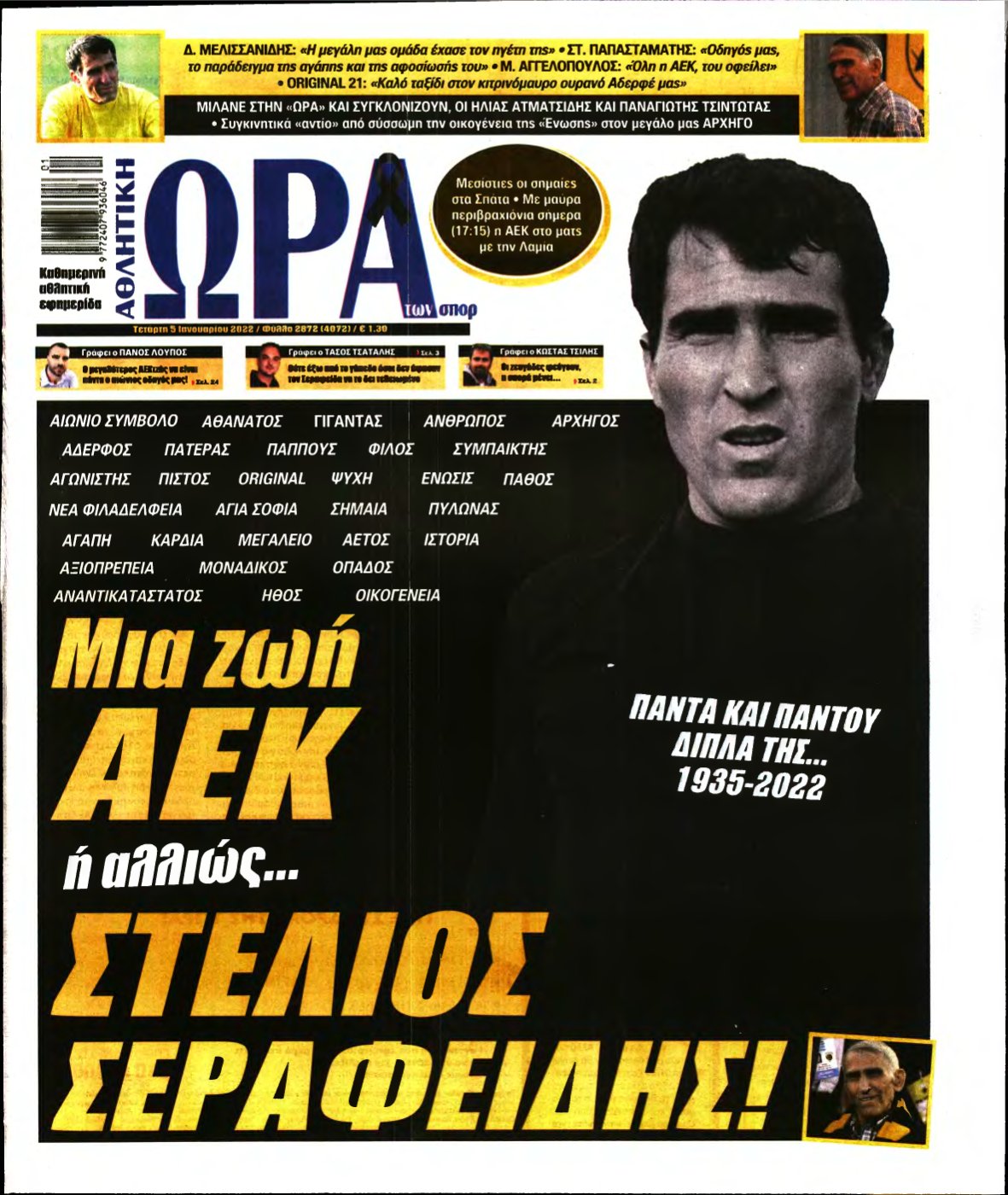 ΩΡΑ ΤΩΝ ΣΠΟΡ – 05/01/2022