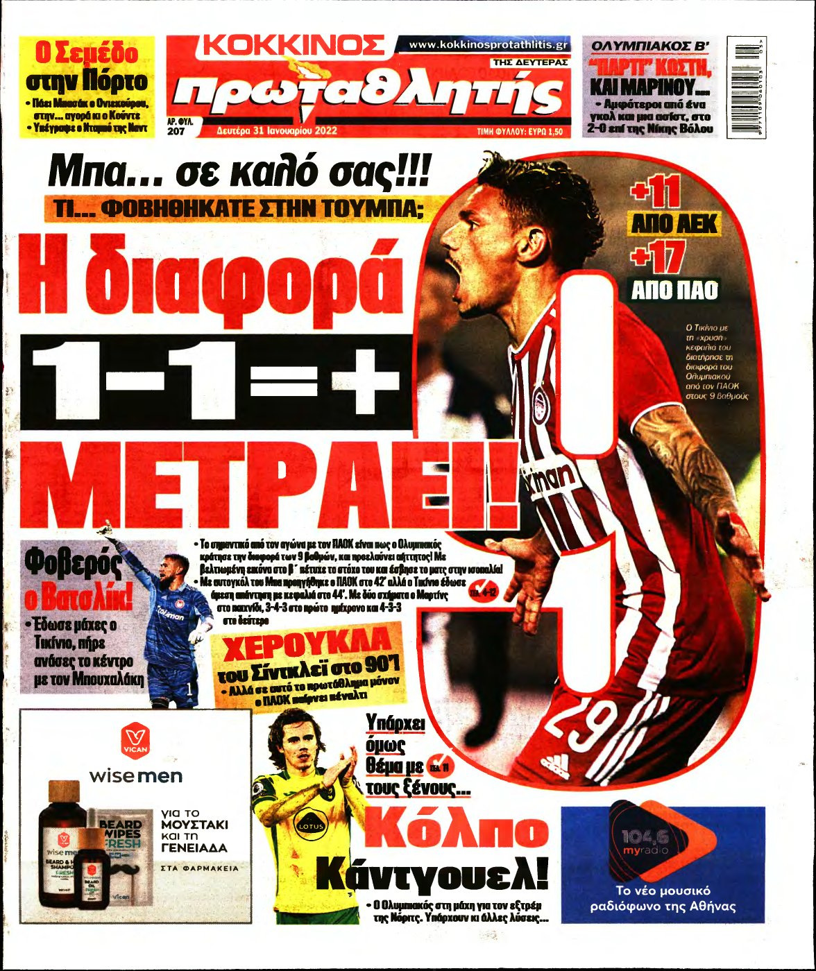 ΠΡΩΤΑΘΛΗΤΗΣ – 31/01/2022