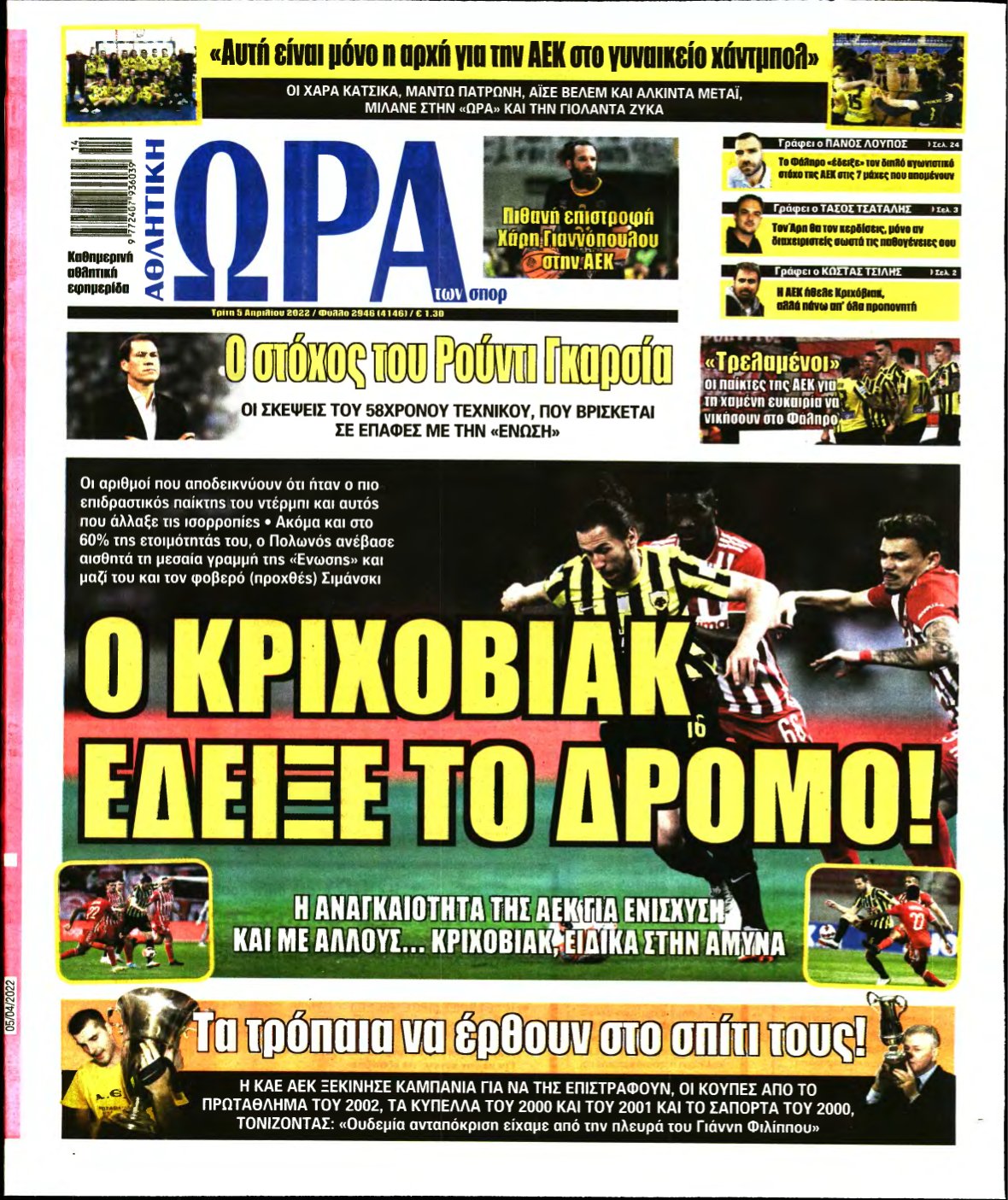 ΩΡΑ ΤΩΝ ΣΠΟΡ – 05/04/2022