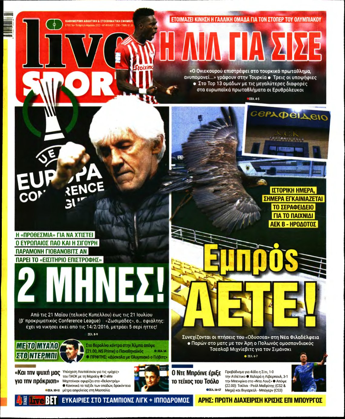 LIVE SPORT – 06/04/2022