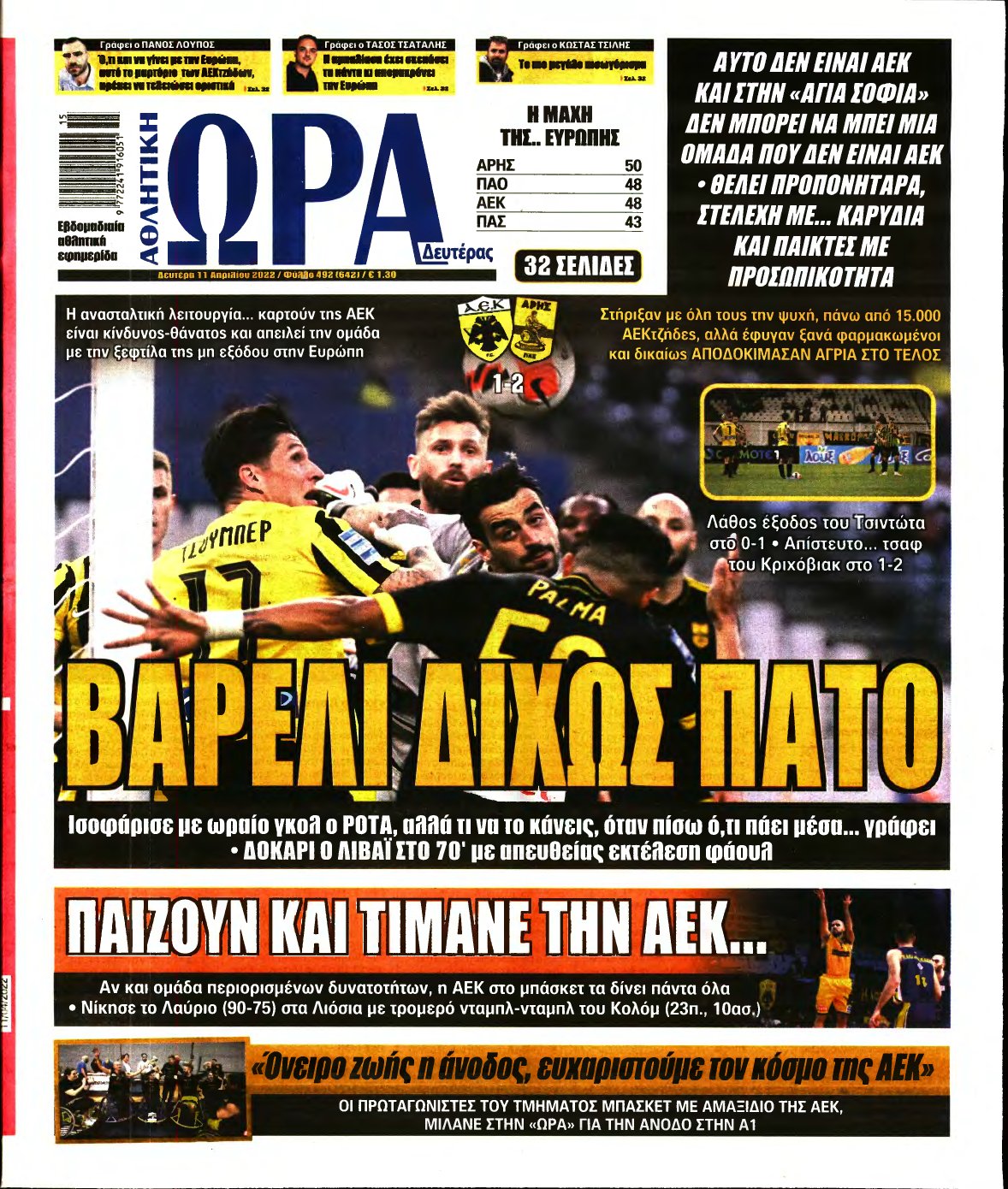 ΩΡΑ ΤΩΝ ΣΠΟΡ – 11/04/2022