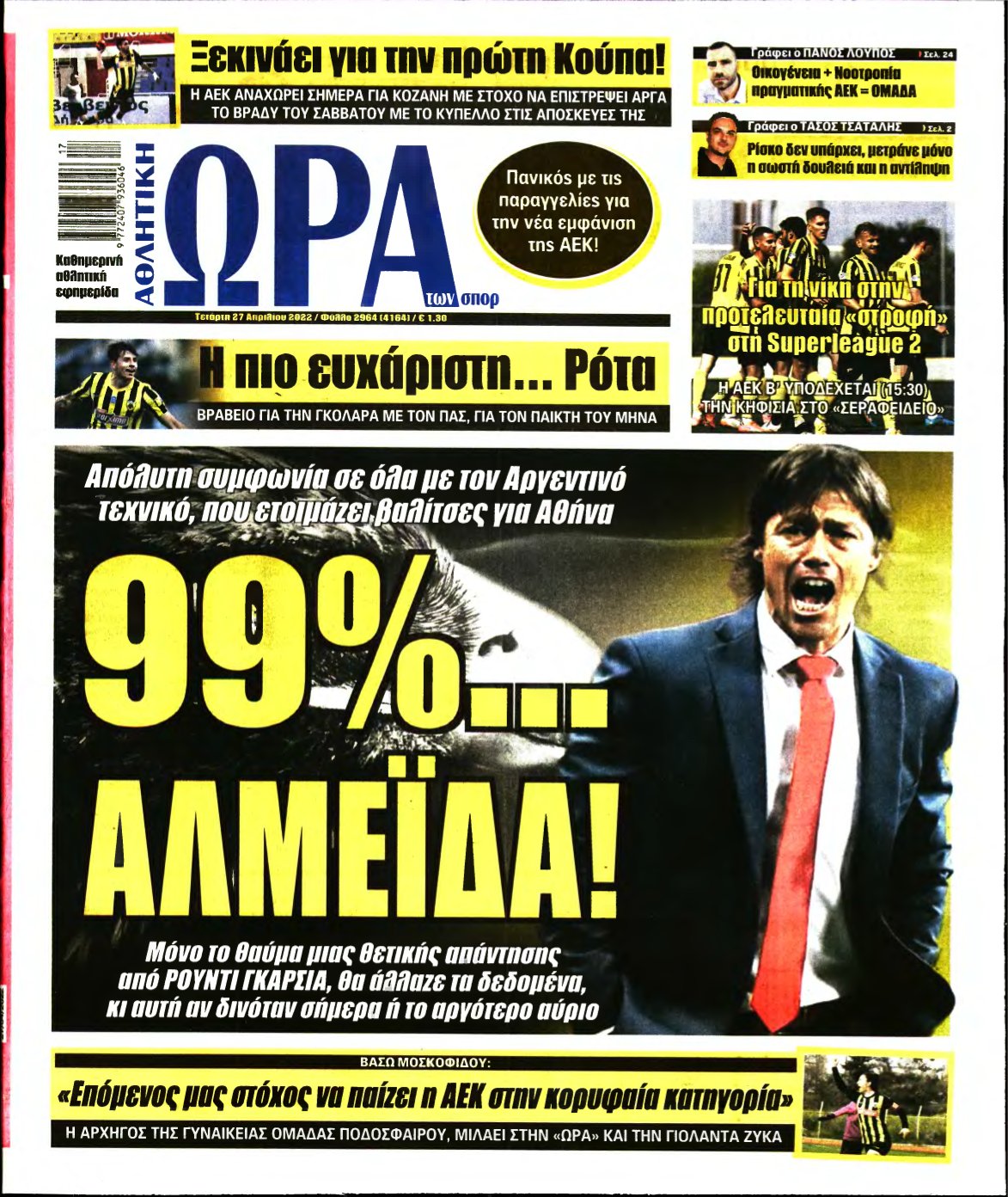 ΩΡΑ ΤΩΝ ΣΠΟΡ – 27/04/2022