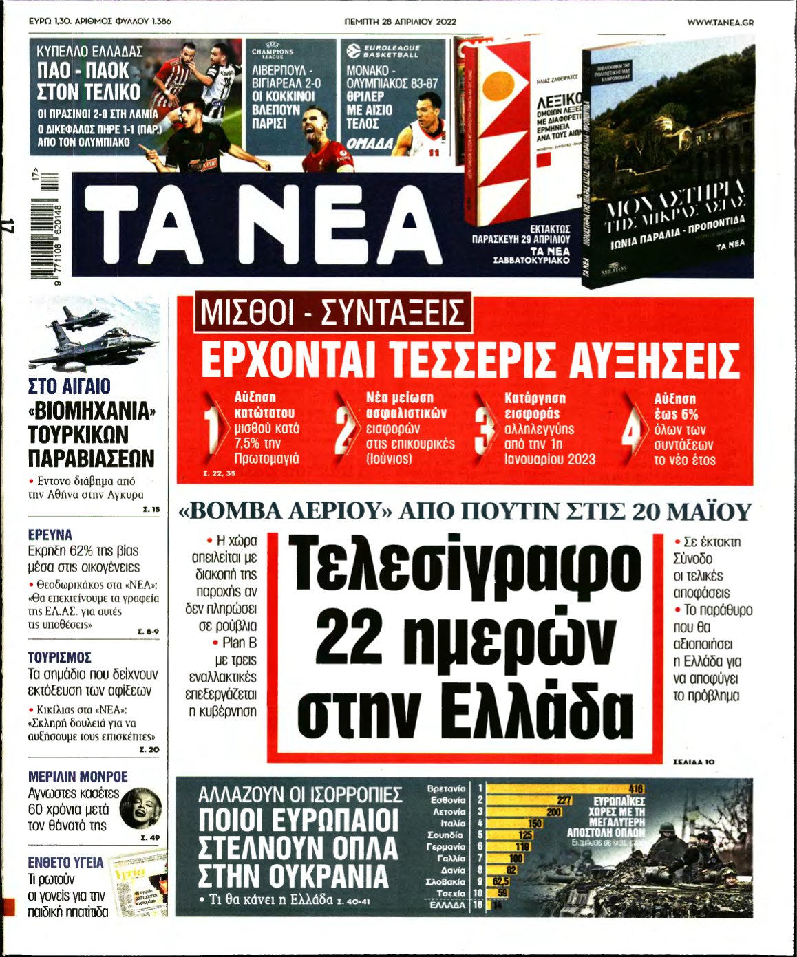 ΤΑ ΝΕΑ – 28/04/2022