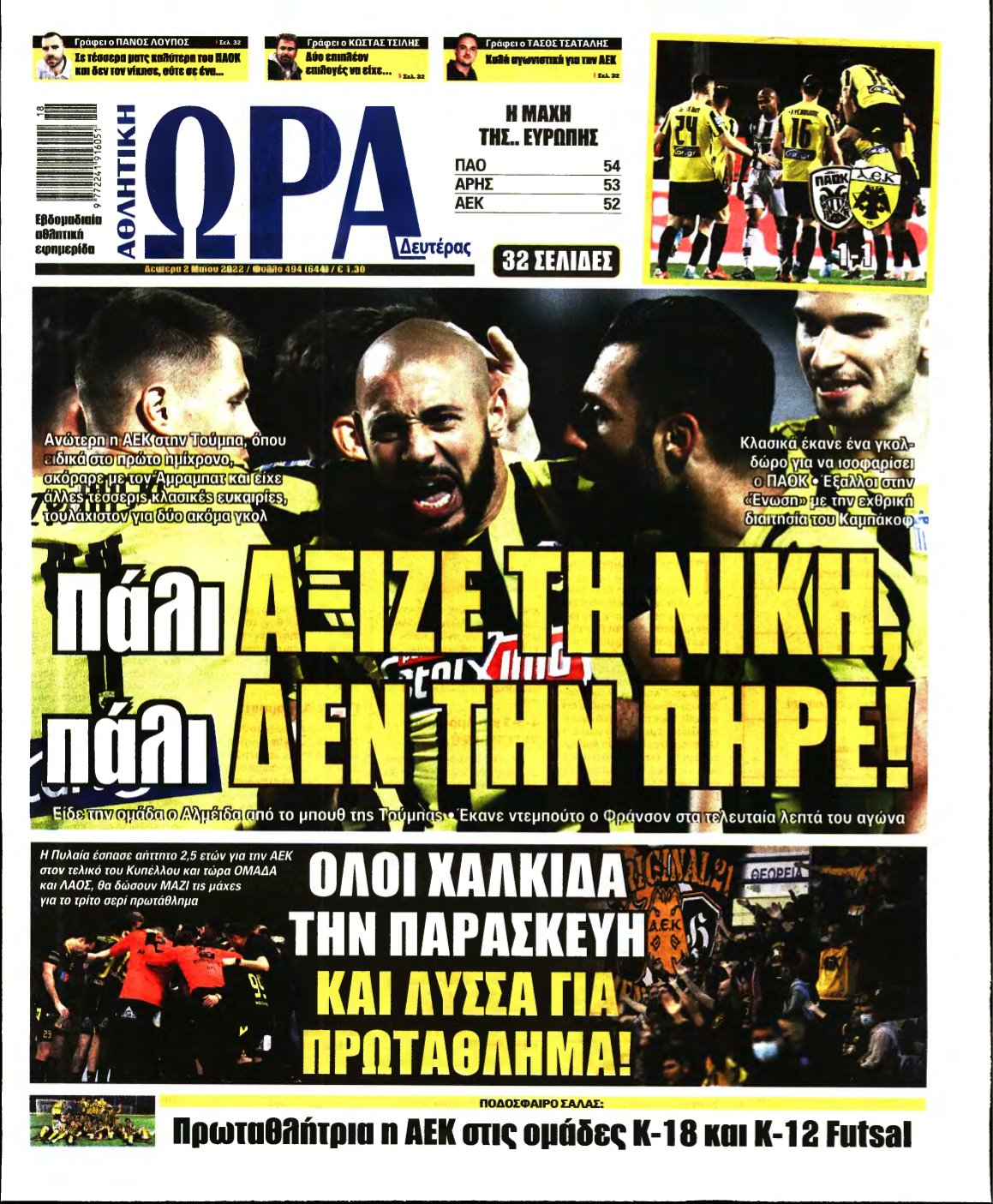 ΩΡΑ ΤΩΝ ΣΠΟΡ – 02/05/2022