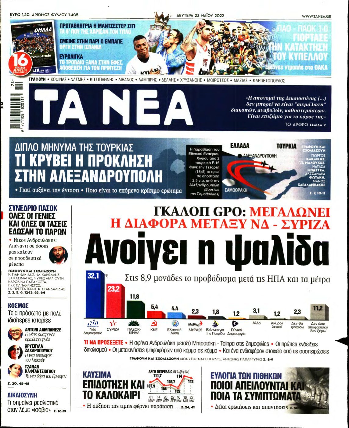 ΤΑ ΝΕΑ – 23/05/2022