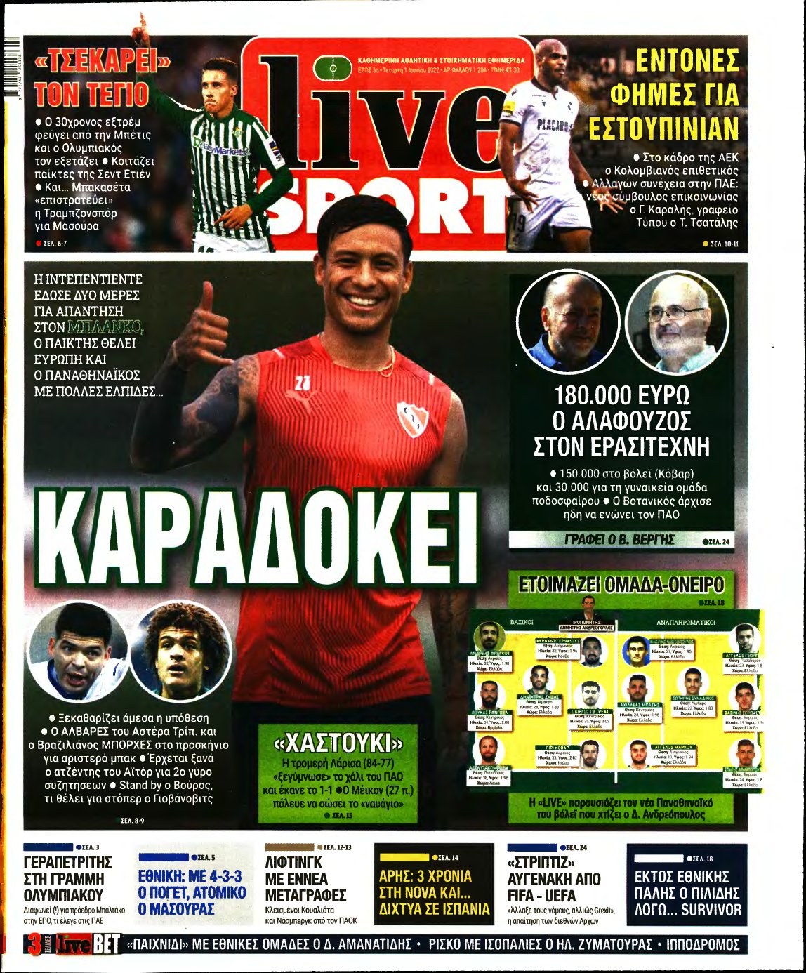 LIVE SPORT – 01/06/2022